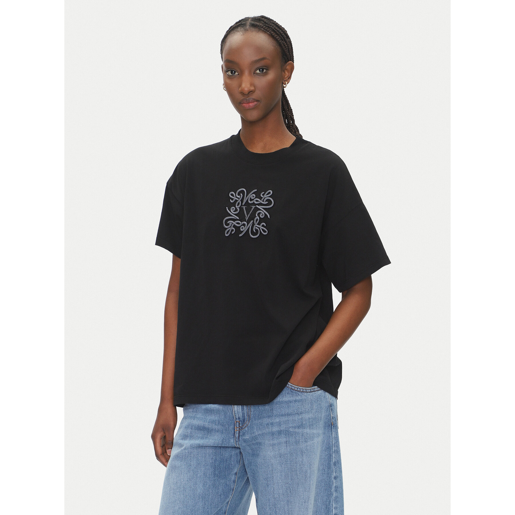 ViCOLO Póló RD0119 Fekete Regular Fit