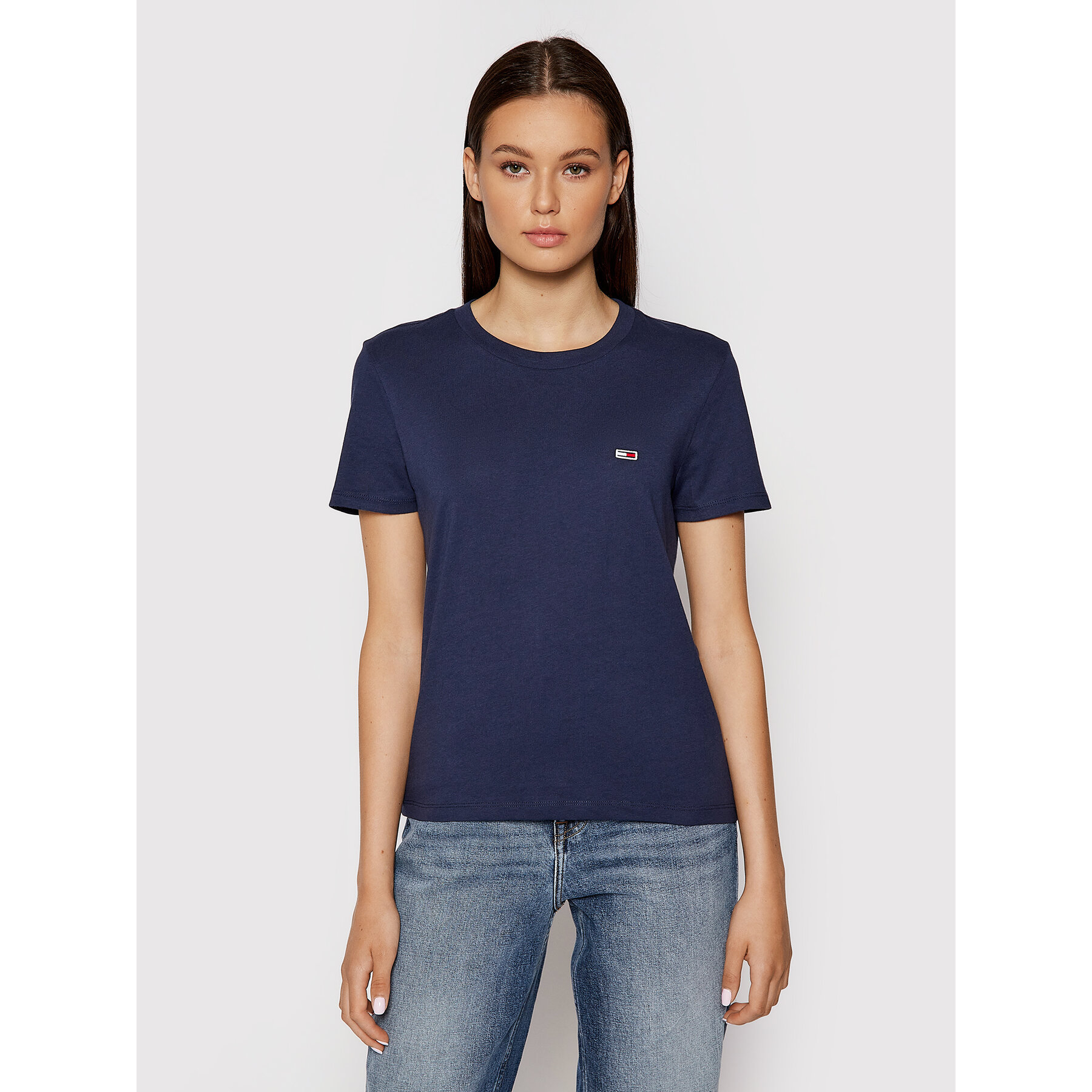 Tommy Jeans T-Shirt Tjw Jersey DW0DW09198 Σκούρο μπλε Regular Fit