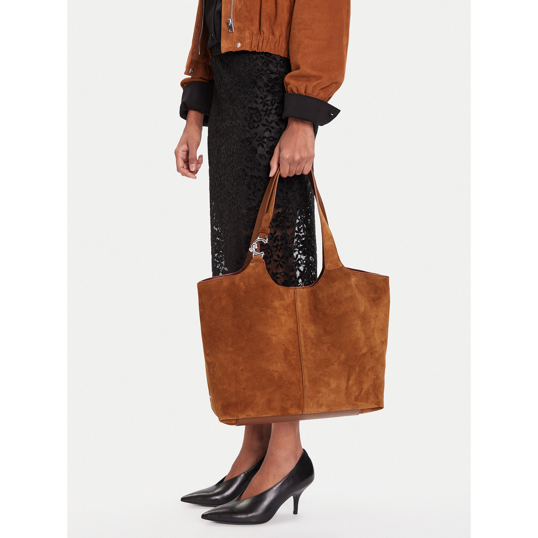 Дамска чанта Coccinelle THE Coccinelle C-Easy E1 THE 11 01 01 Кафяв