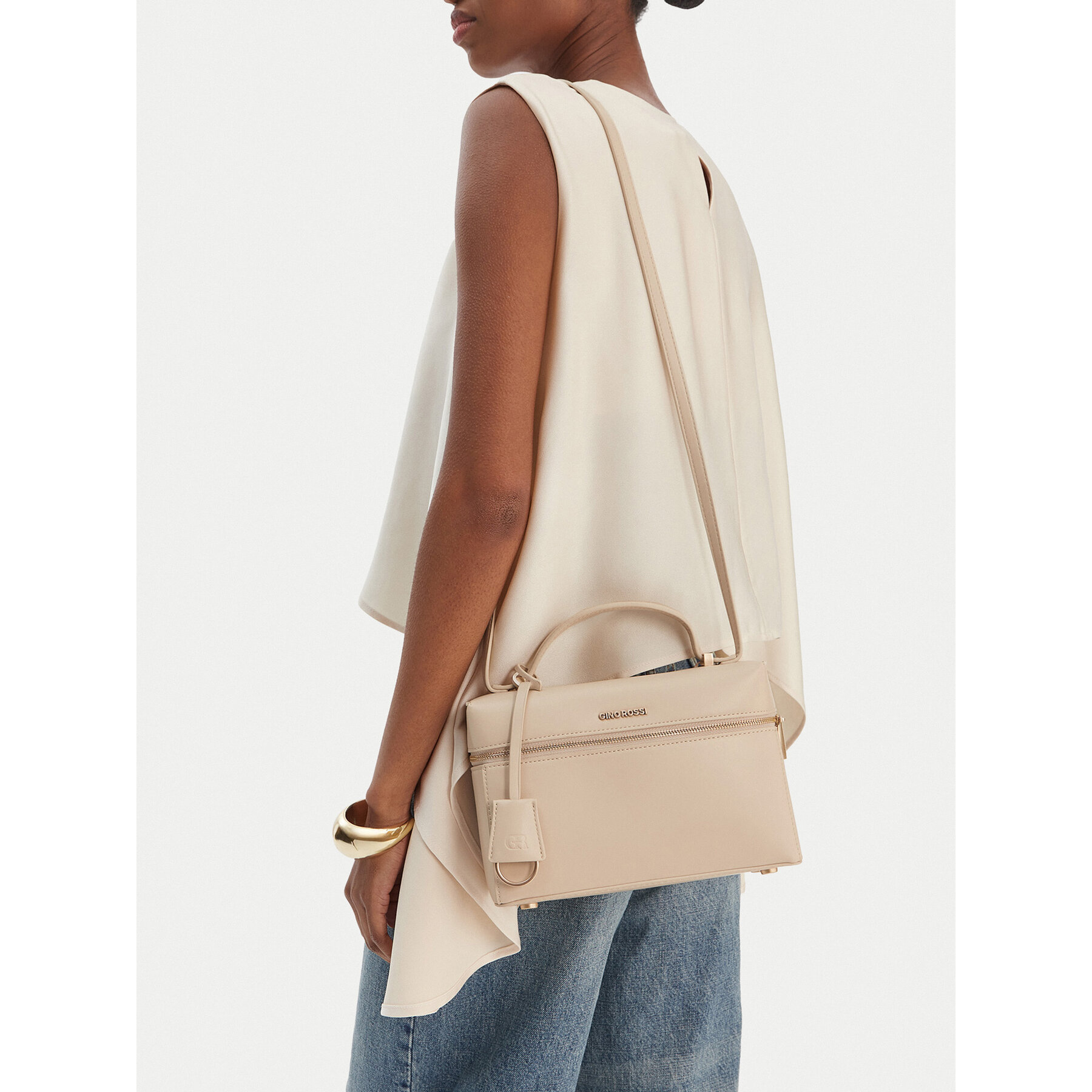 Geantă GINO ROSSI EO-LX10265 Écru