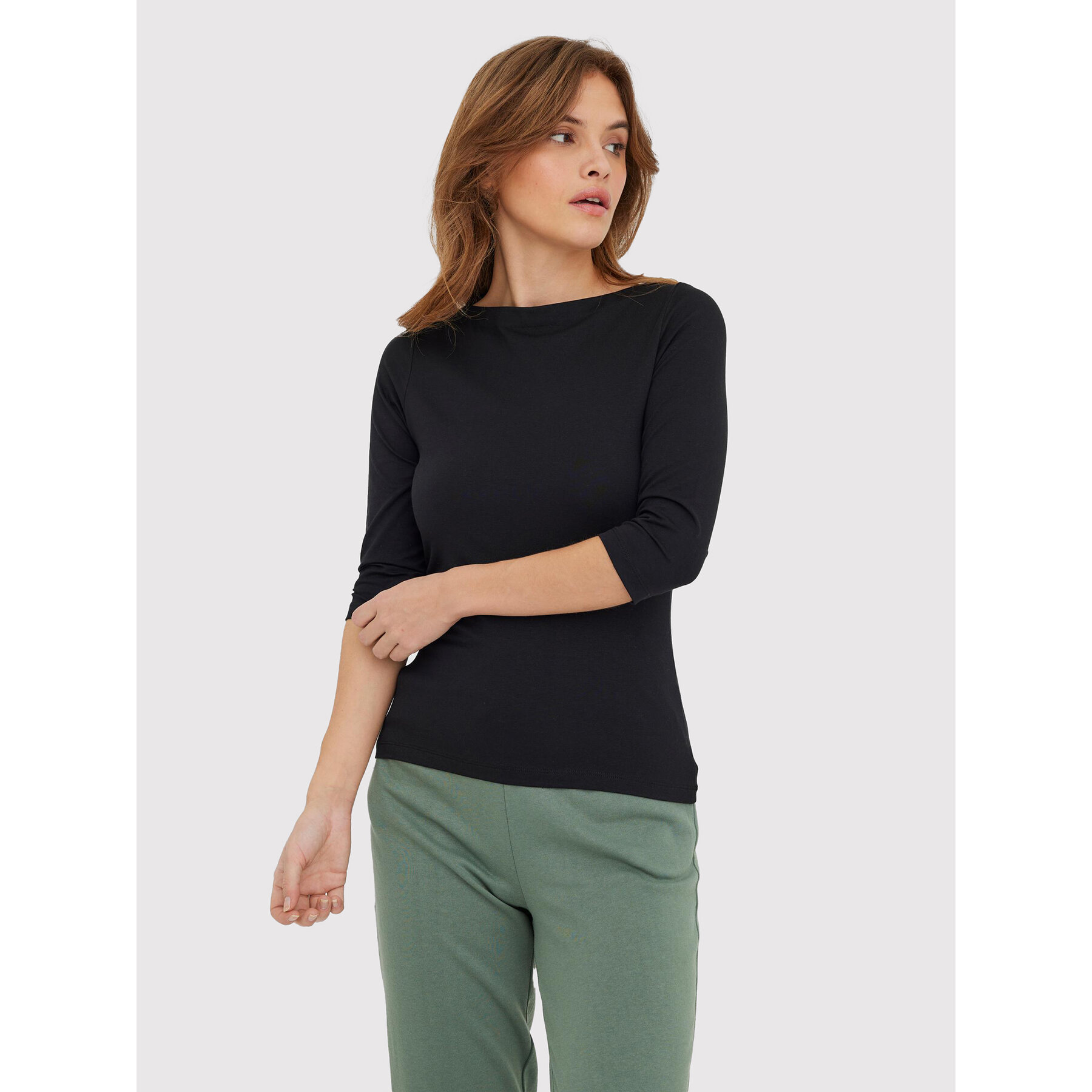 Vero Moda Bluse Panda 10274133 Schwarz Regular Fit