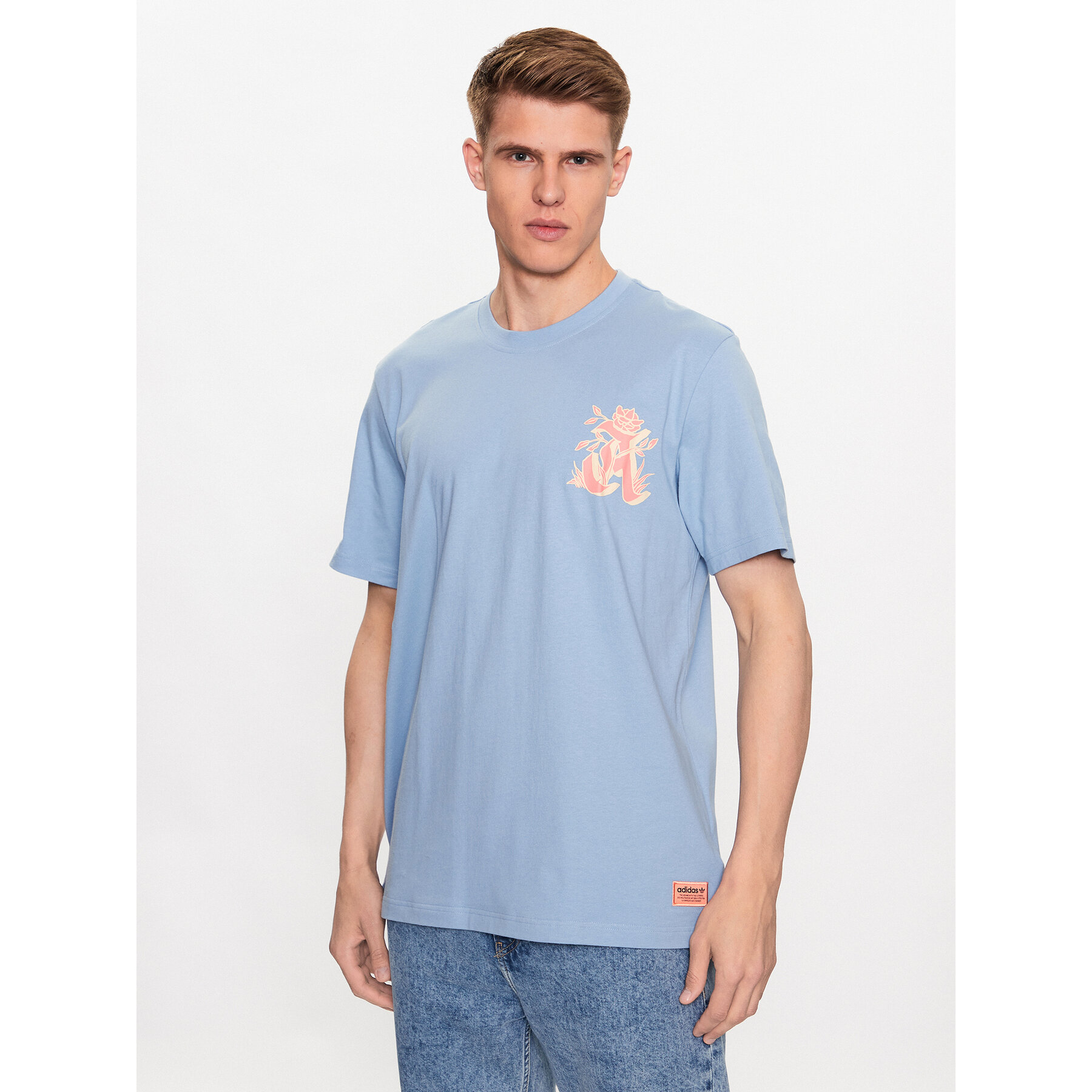 adidas T-Shirt Graphic Glide T-Shirt IC5750 Γαλάζιο Loose Fit