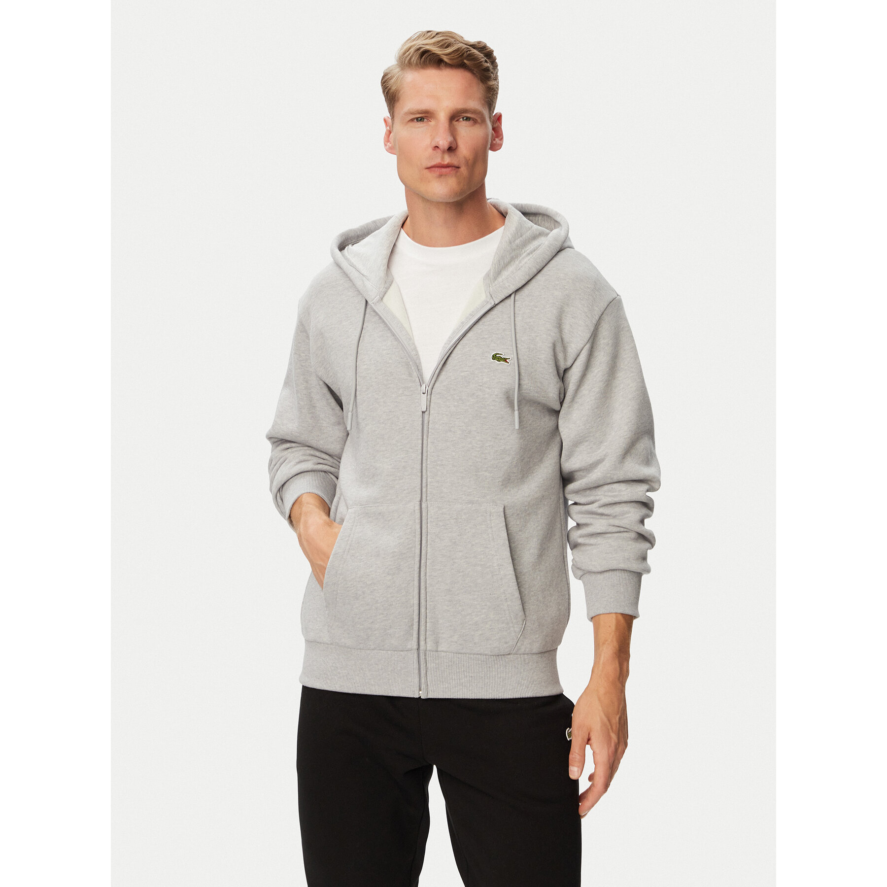 Lacoste Sweatshirt SH8864 Grau Regular Fit
