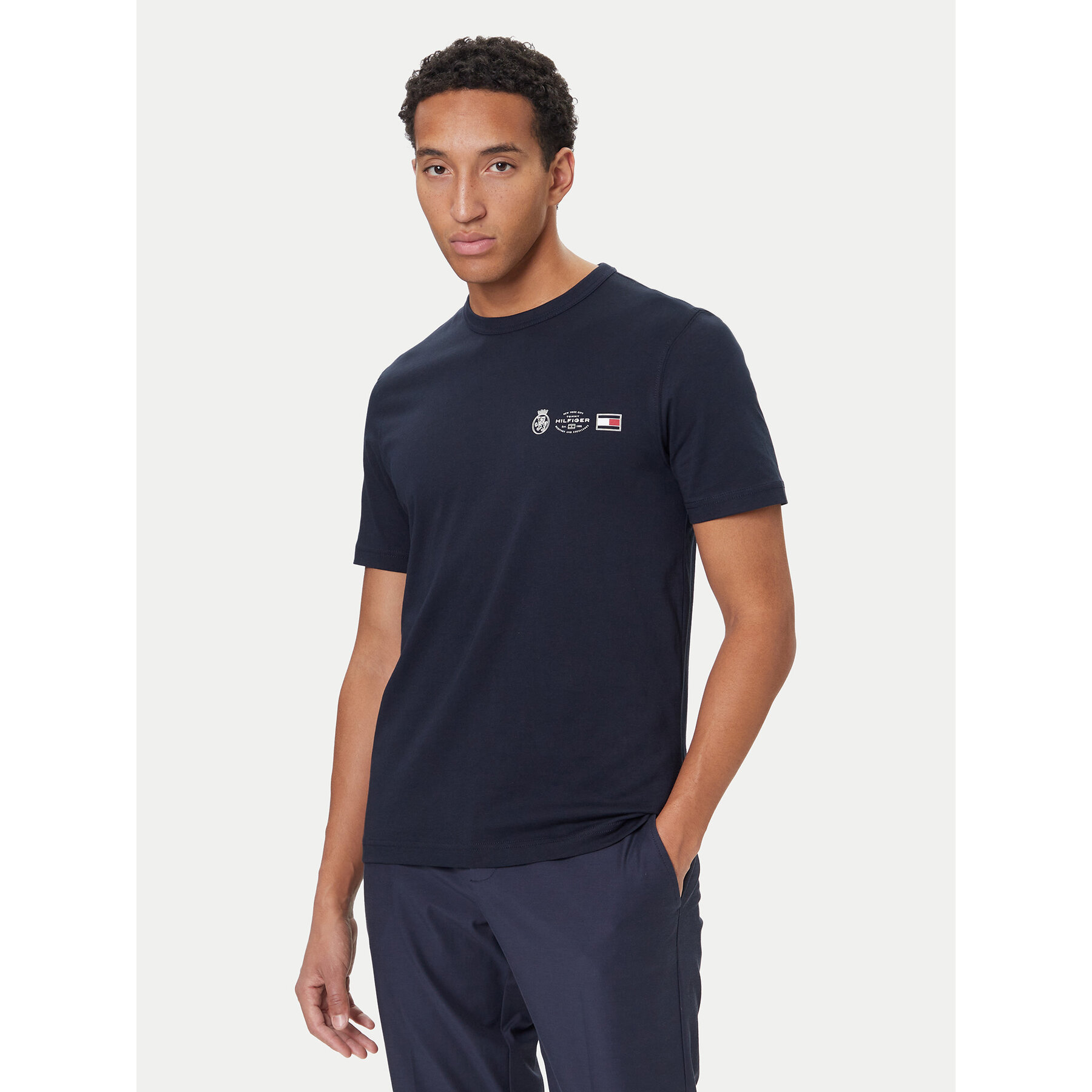 Tommy Hilfiger T-Shirt MW0MW40011 Dunkelblau Regular Fit