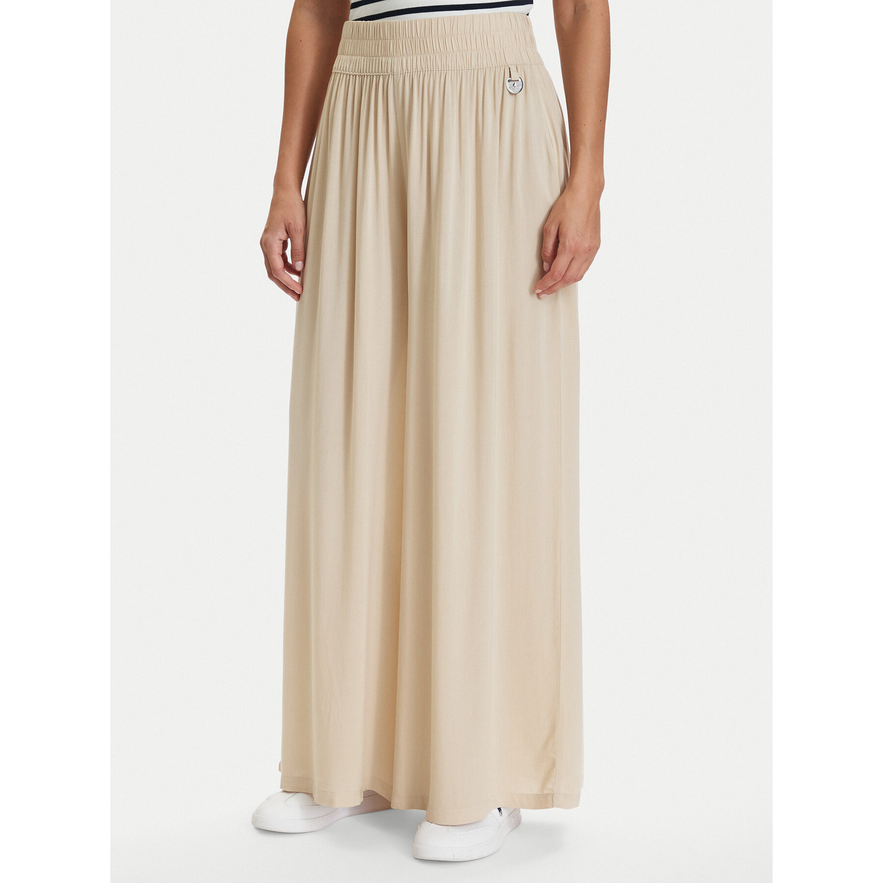 Nautica Palazzohose W126-NALTR-1024-39X Dunkelbeige Regular Fit