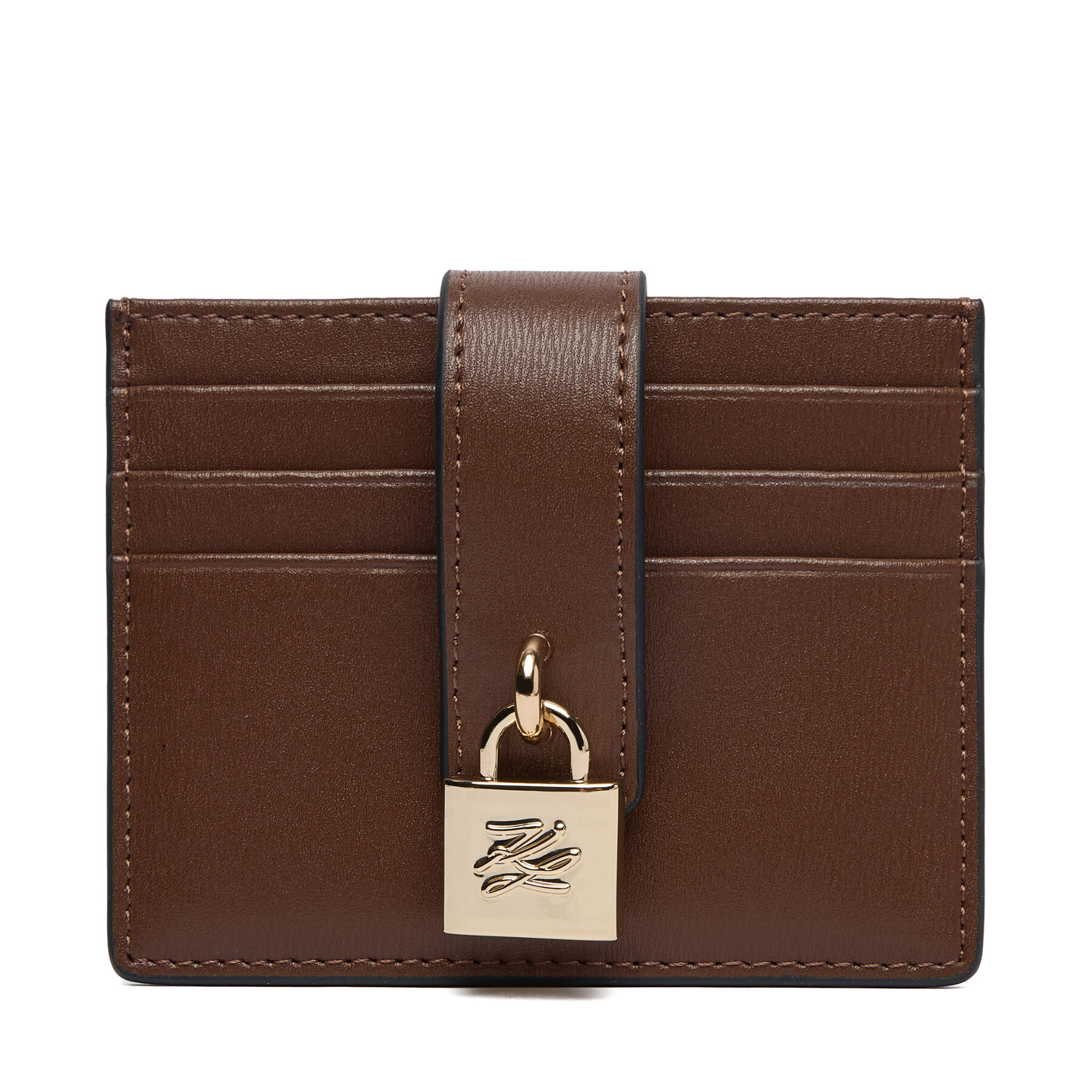 Etui za kreditne kartice KARL LAGERFELD B1W32025 Smeđa