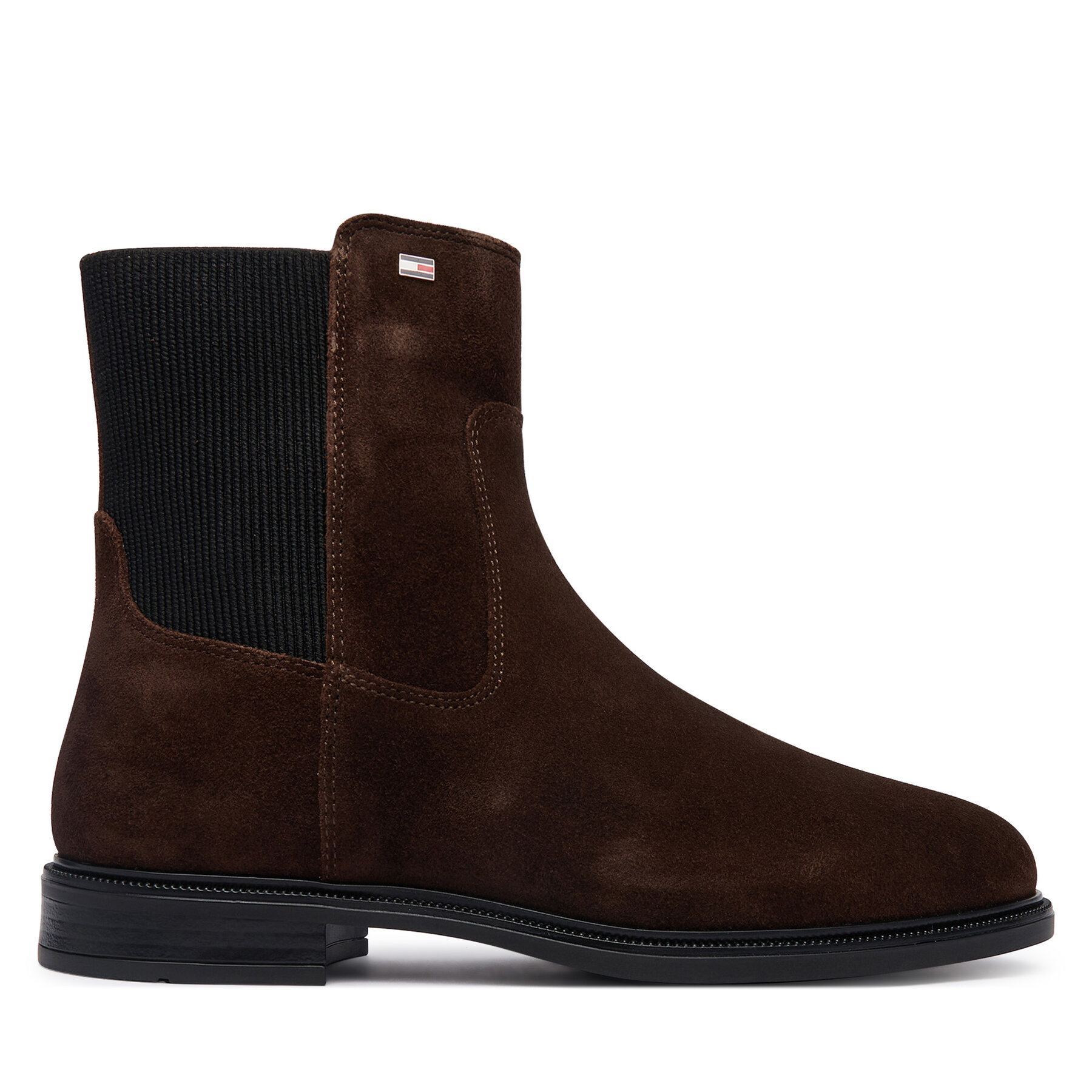 Ghete Jodhpur Tommy Hilfiger Enamel Flag Suede Ankle Chelsea FW0FW09575 Maro