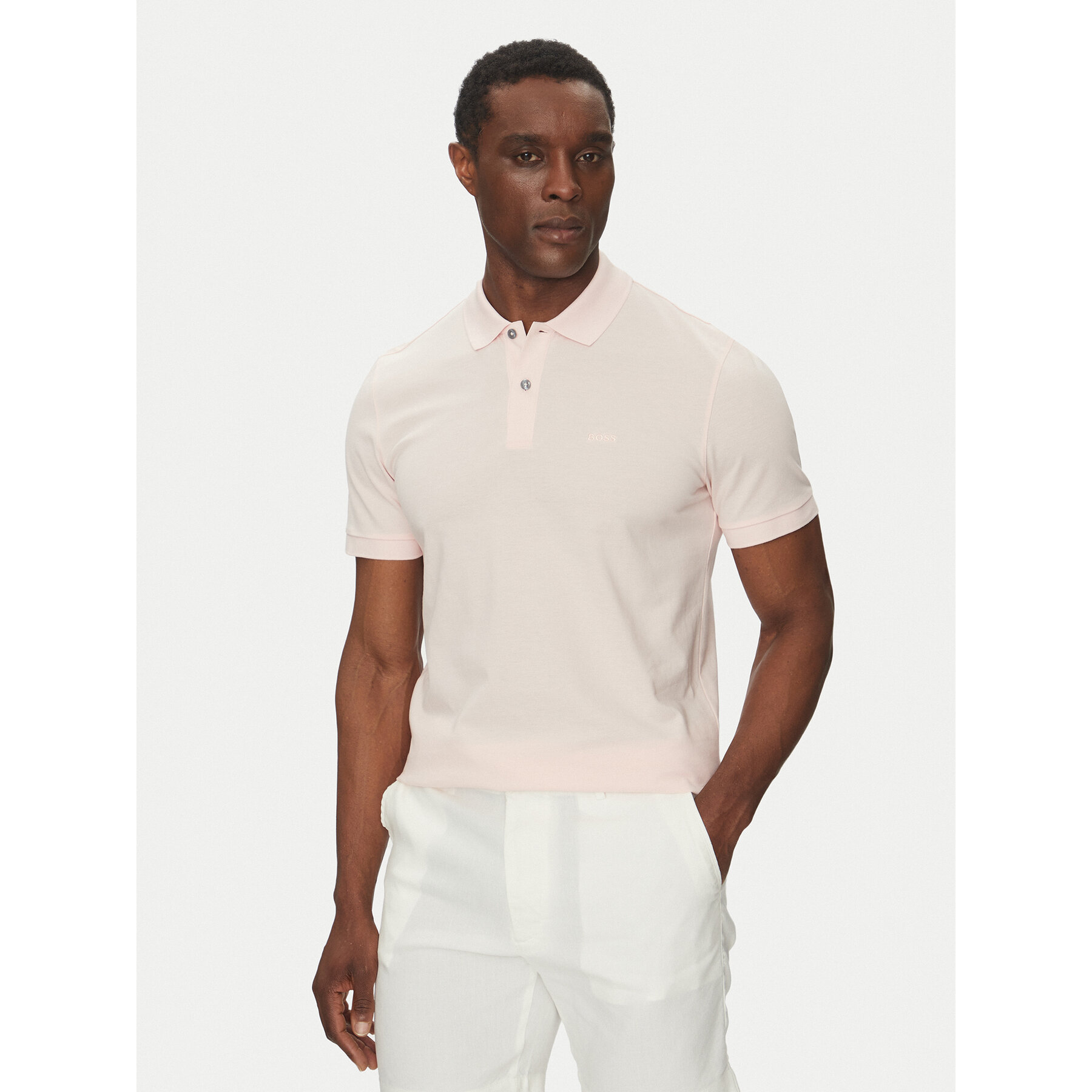 BOSS Polo Pallas 50468362 Rosa Regular Fit