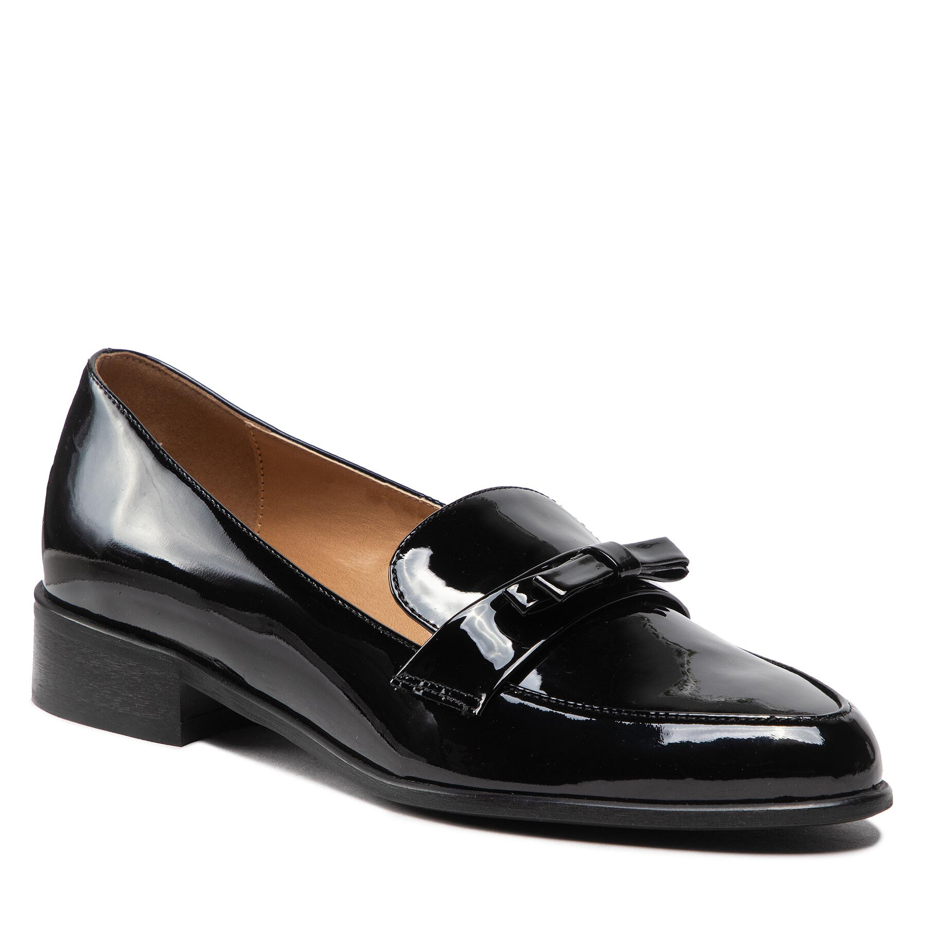 Loaferke Sagan 4865 Czarny Lakier