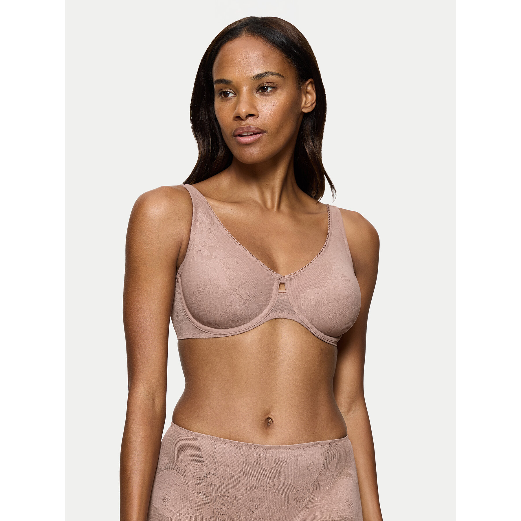 Triumph Reggiseno con ferretto Wild Rose Sensation 10205953 Marrone