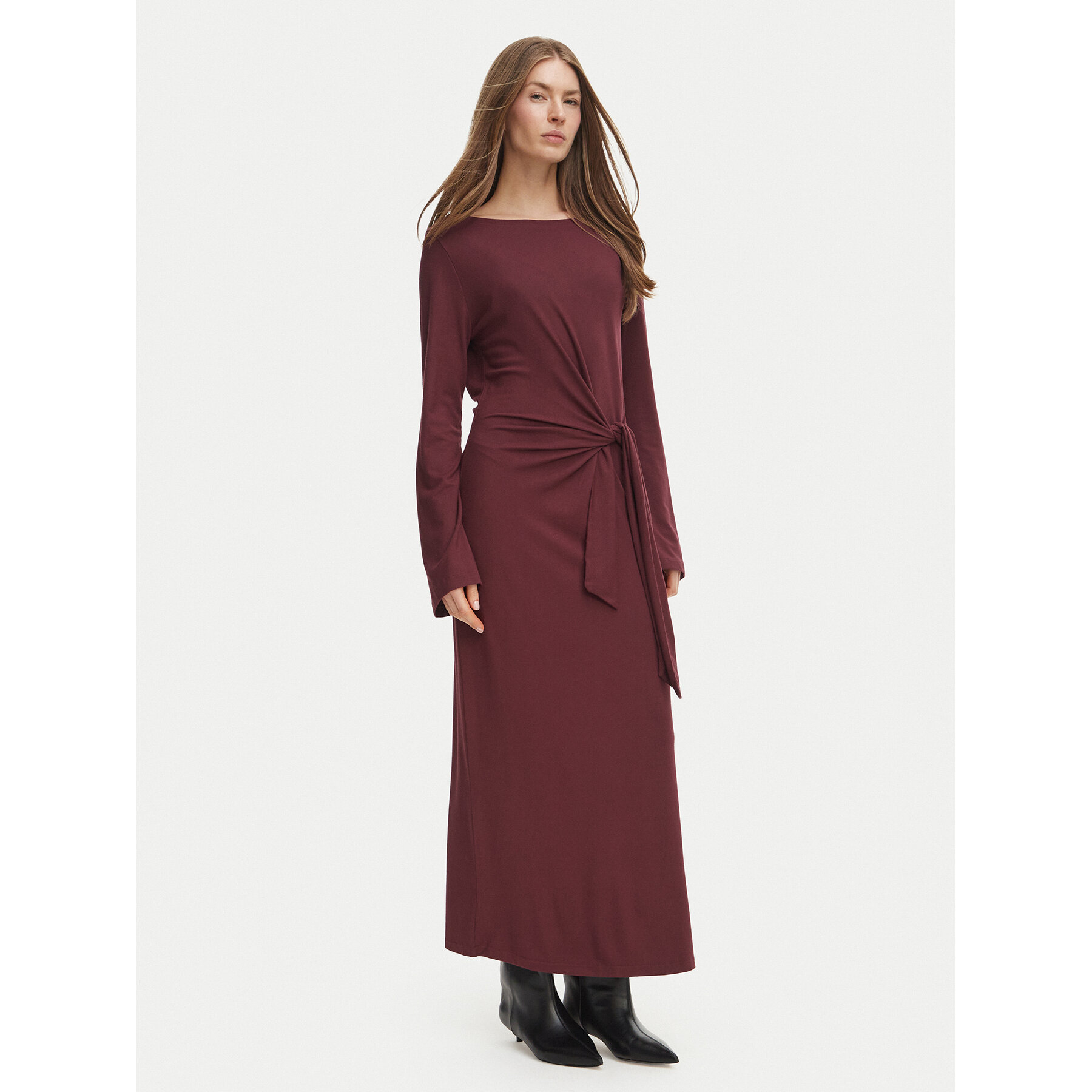 BOSS Kleid für den Alltag 50568970 Dunkelrot Regular Fit