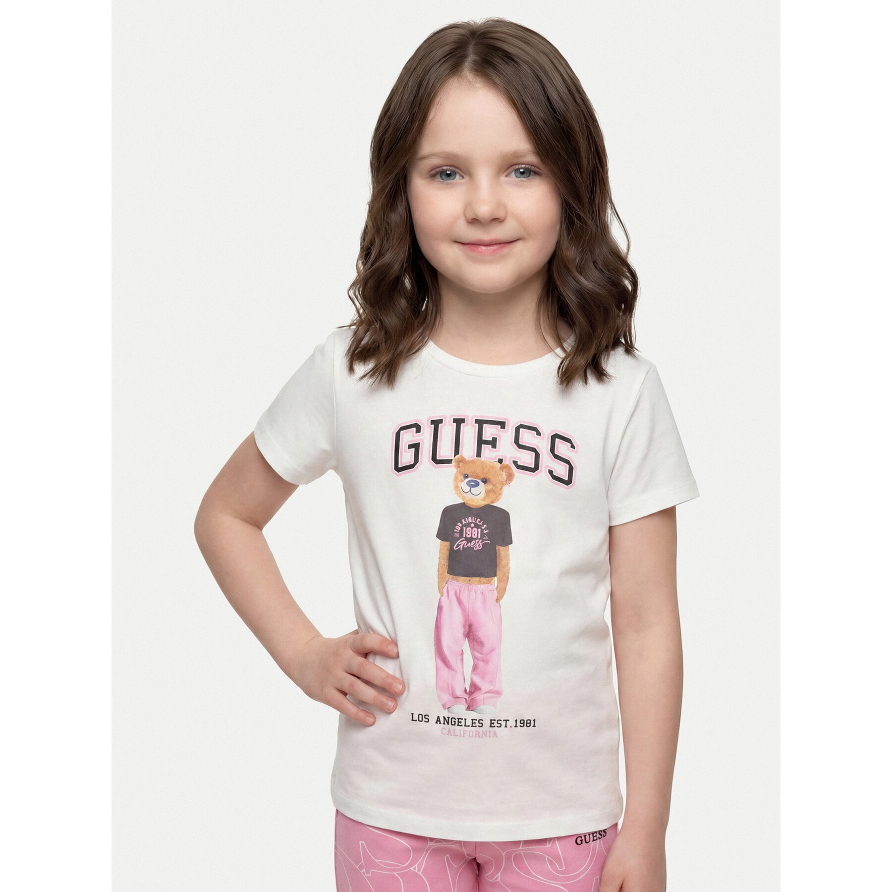 Guess Majica J6YI08 K3710 Bela Regular Fit