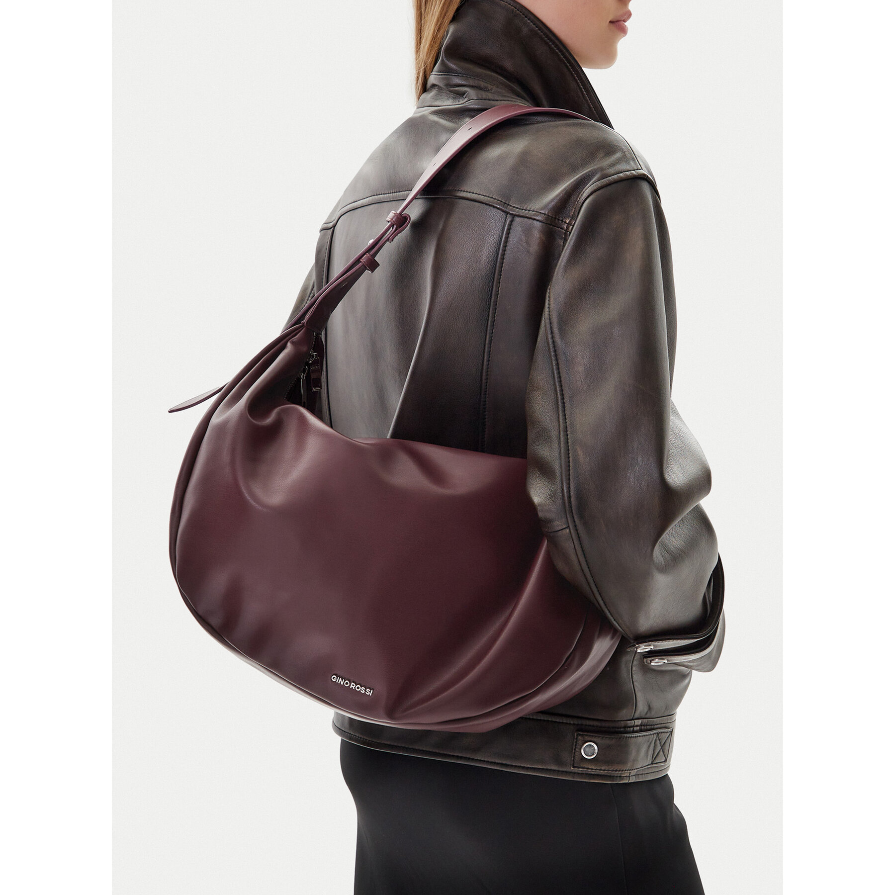 Дамска чанта Gino Rossi C-THARA-LX10145 Бордо