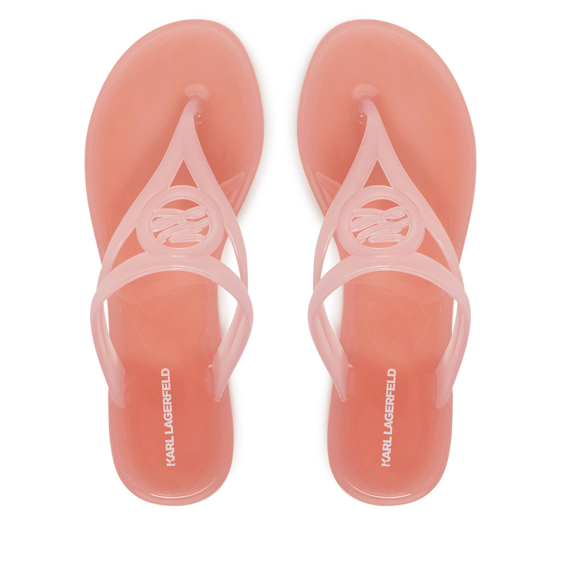 Japonke KARL LAGERFELD Jelly Thong KL80007A Roza