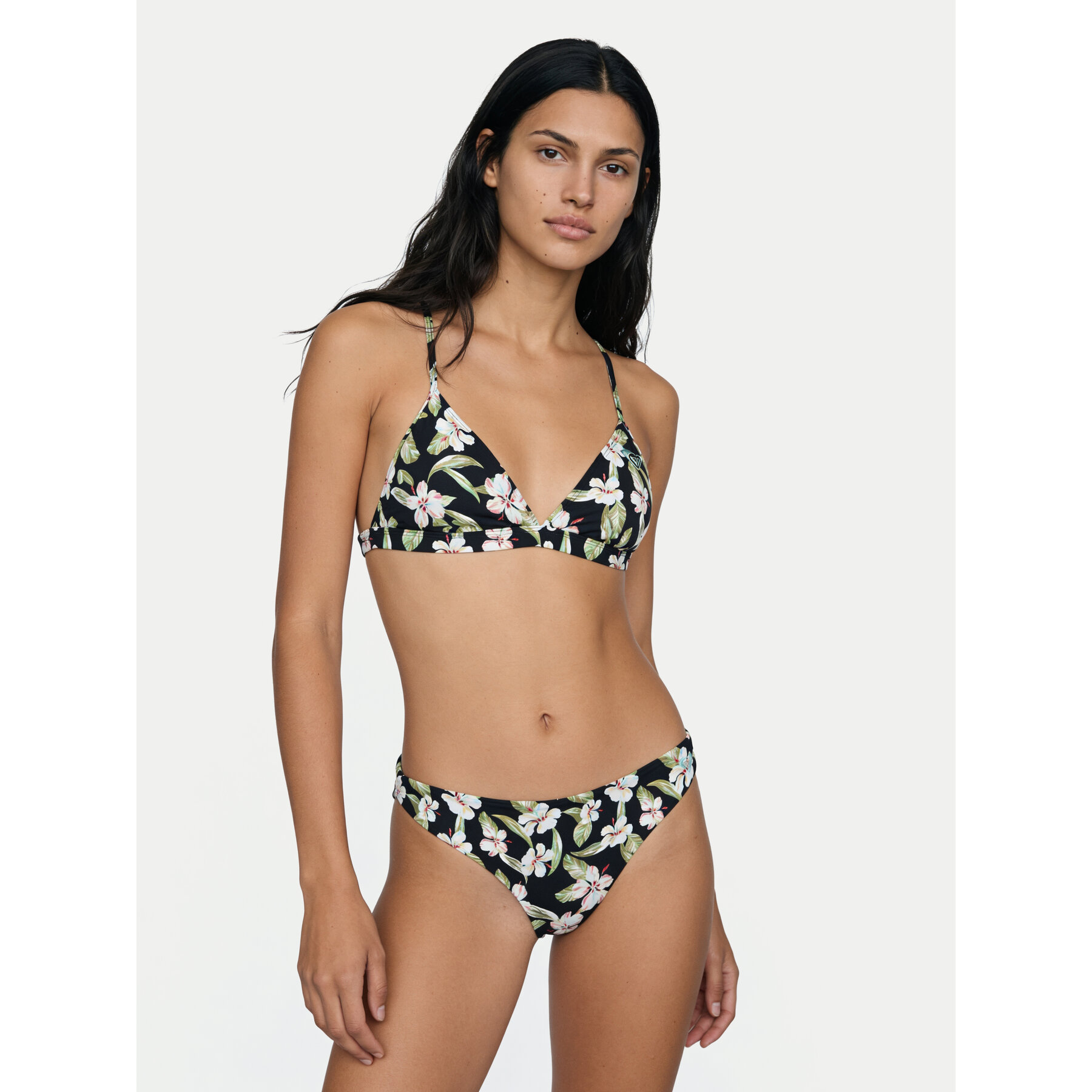Roxy Bikini Printed Essentials ERJX203597 Schwarz