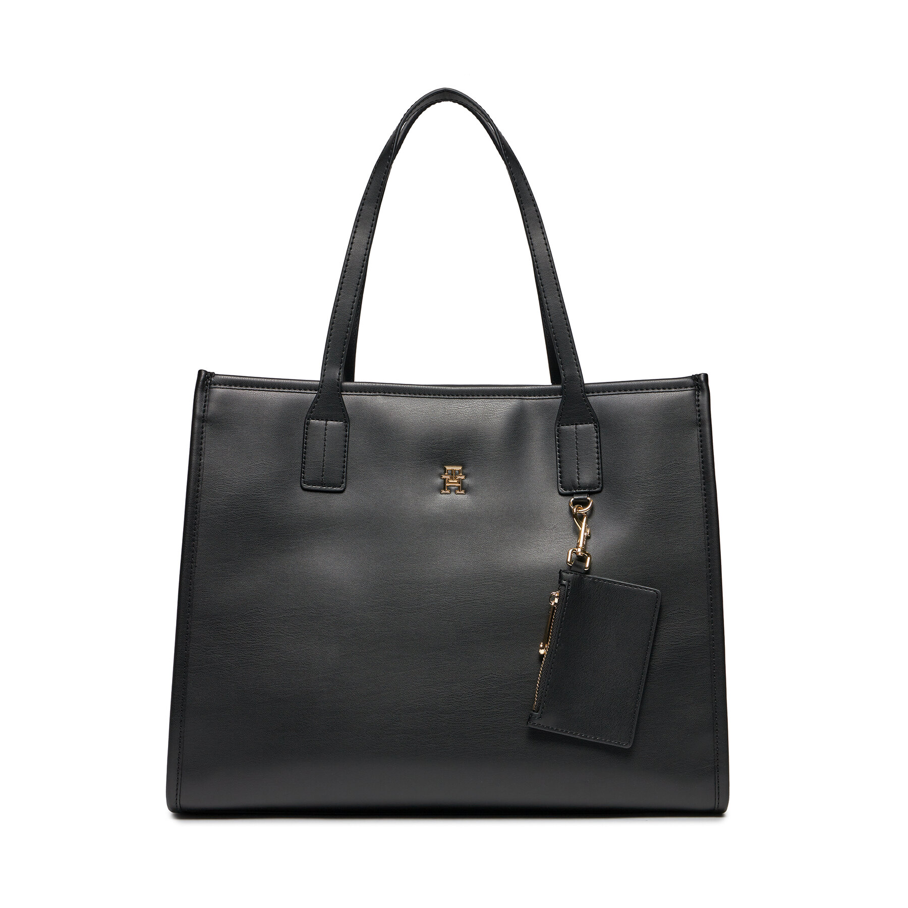 Borsetta Tommy Hilfiger Th City Tote AW0AW15690 Nero