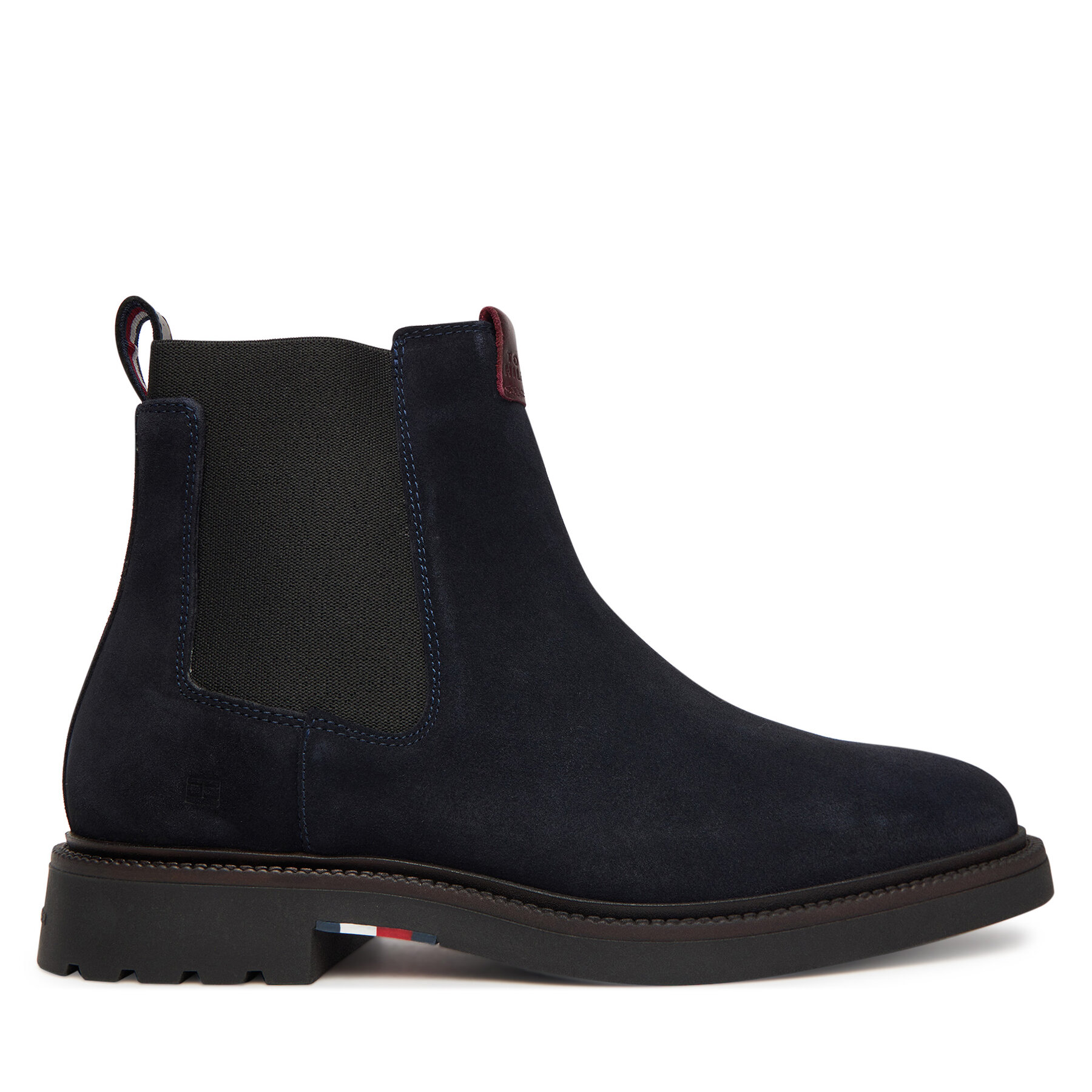 Členková obuv s elastickým prvkom Tommy Hilfiger Comfort Lwt FM0FM05592 Tmavomodrá