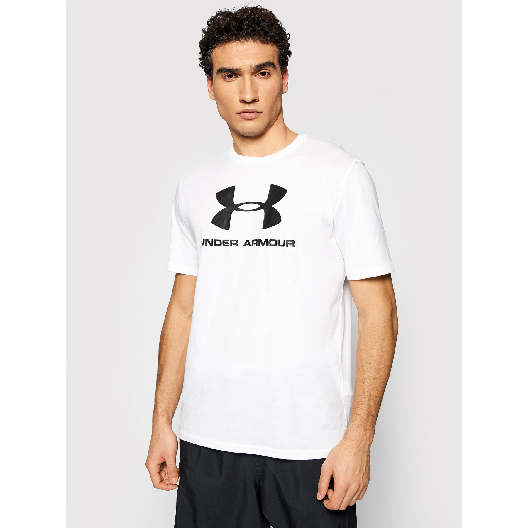 Under Armour T-Shirt Ua Sportstyle Logo 1329590 Λευκό Loose Fit