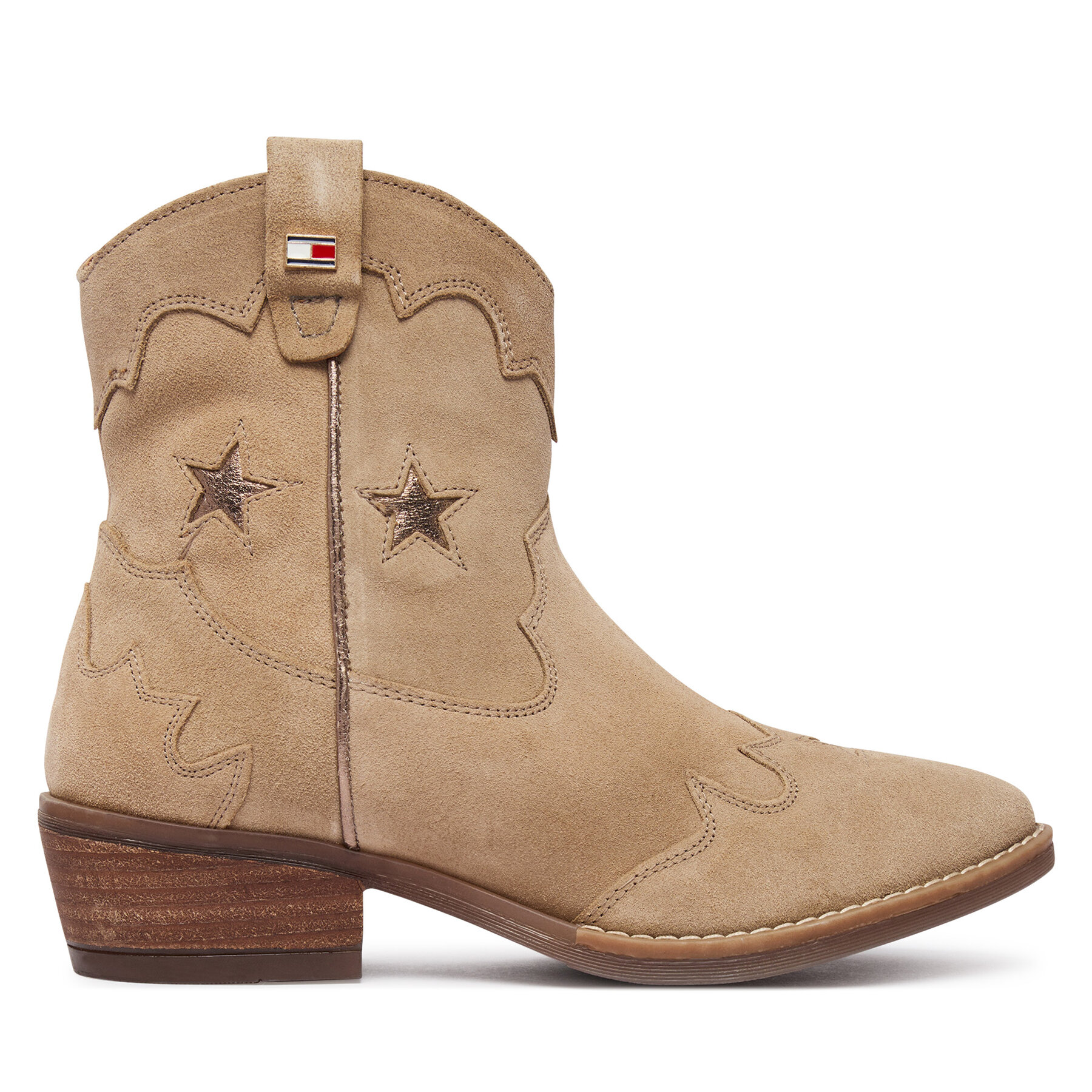 Kovbojské topánky Tommy Hilfiger T3A5-35196-1429 Béžová