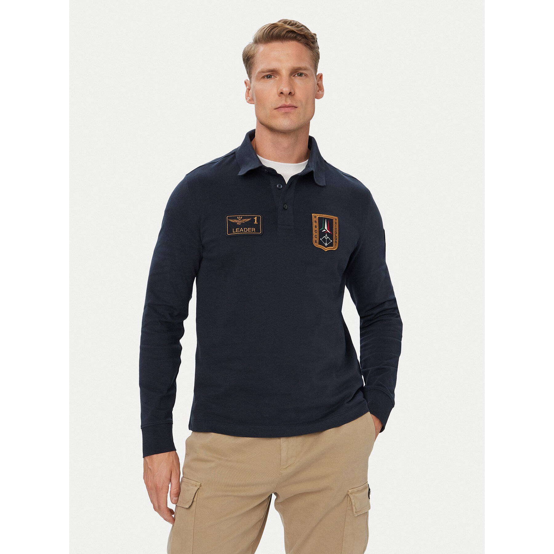 Aeronautica Militare Poloshirt 262PO1941UJ00703 Dunkelblau Regular Fit