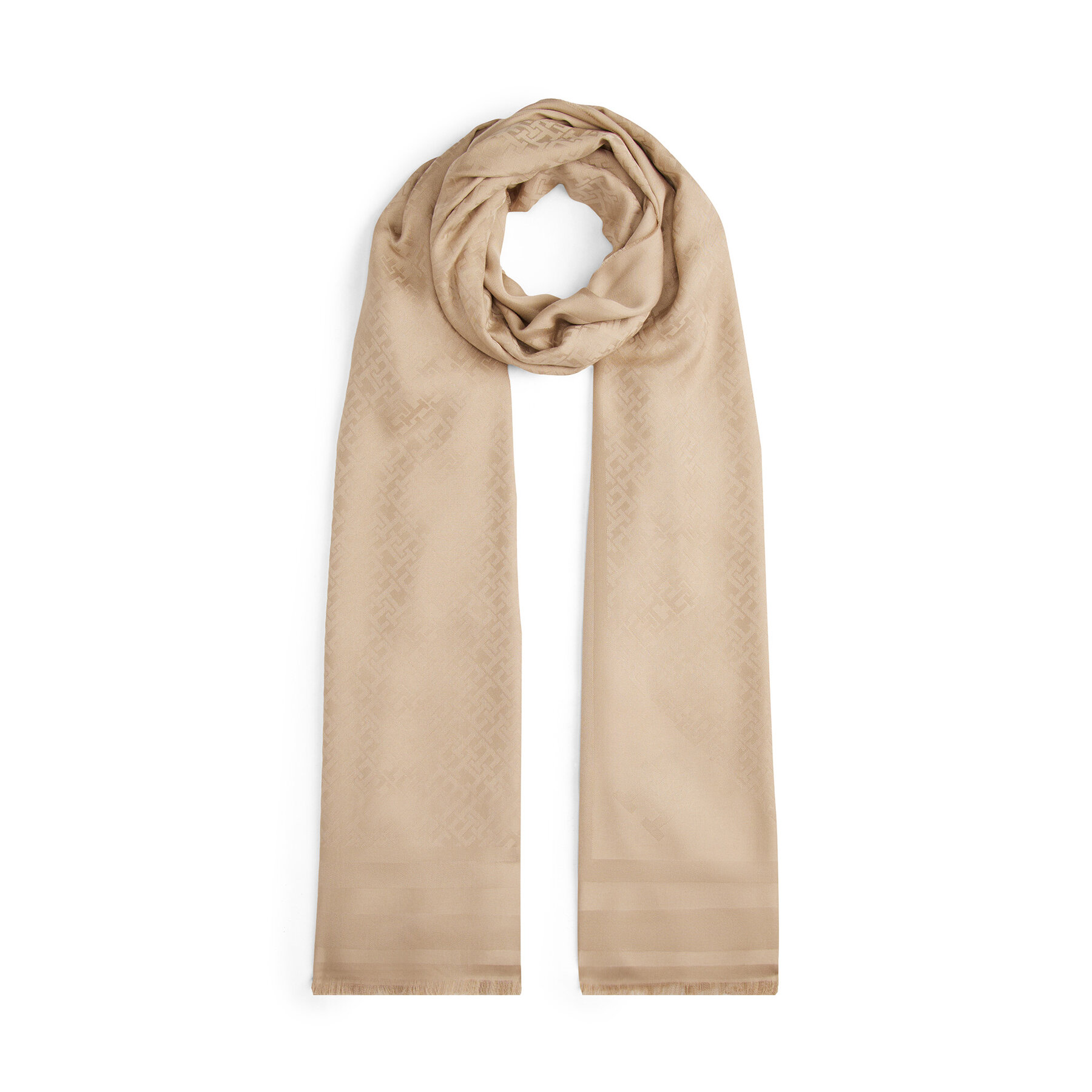 Scialle Tommy Hilfiger Monogram AW0AW17789 Beige