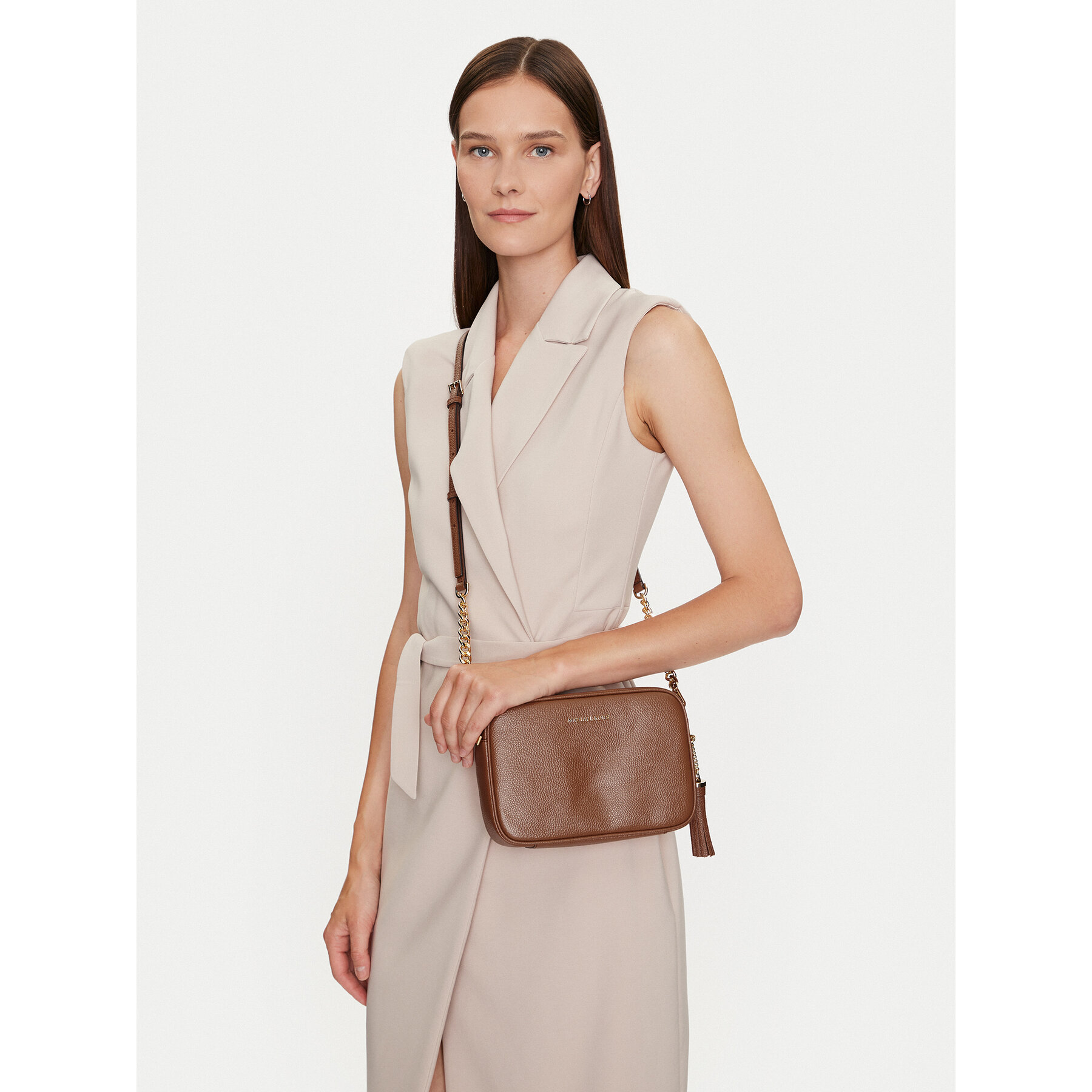 Τσάντα MICHAEL Michael Kors Crossbodies 32F7GGNM8L Καφέ