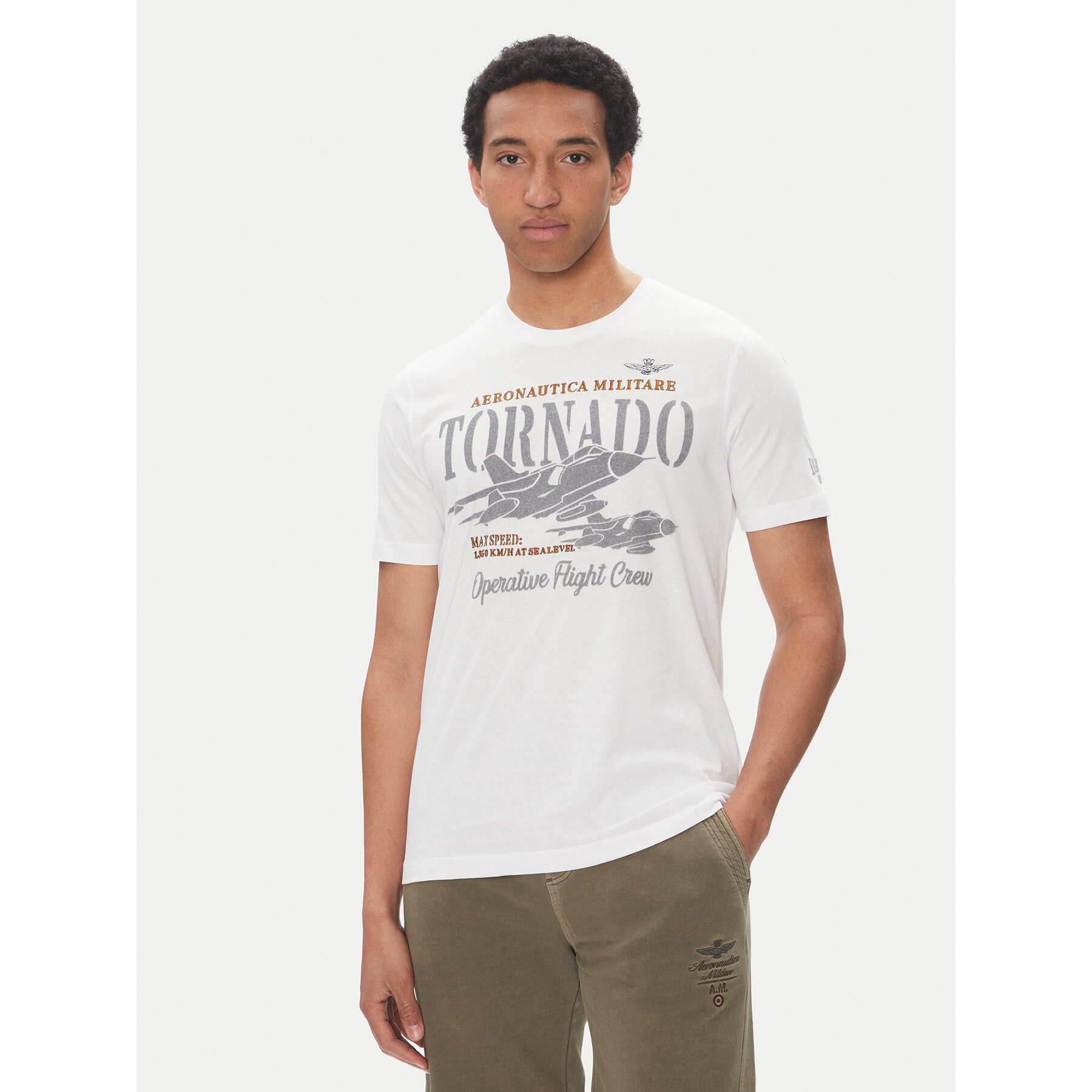 Aeronautica Militare T-shirt 251TS2405J641 Bianco Regular Fit