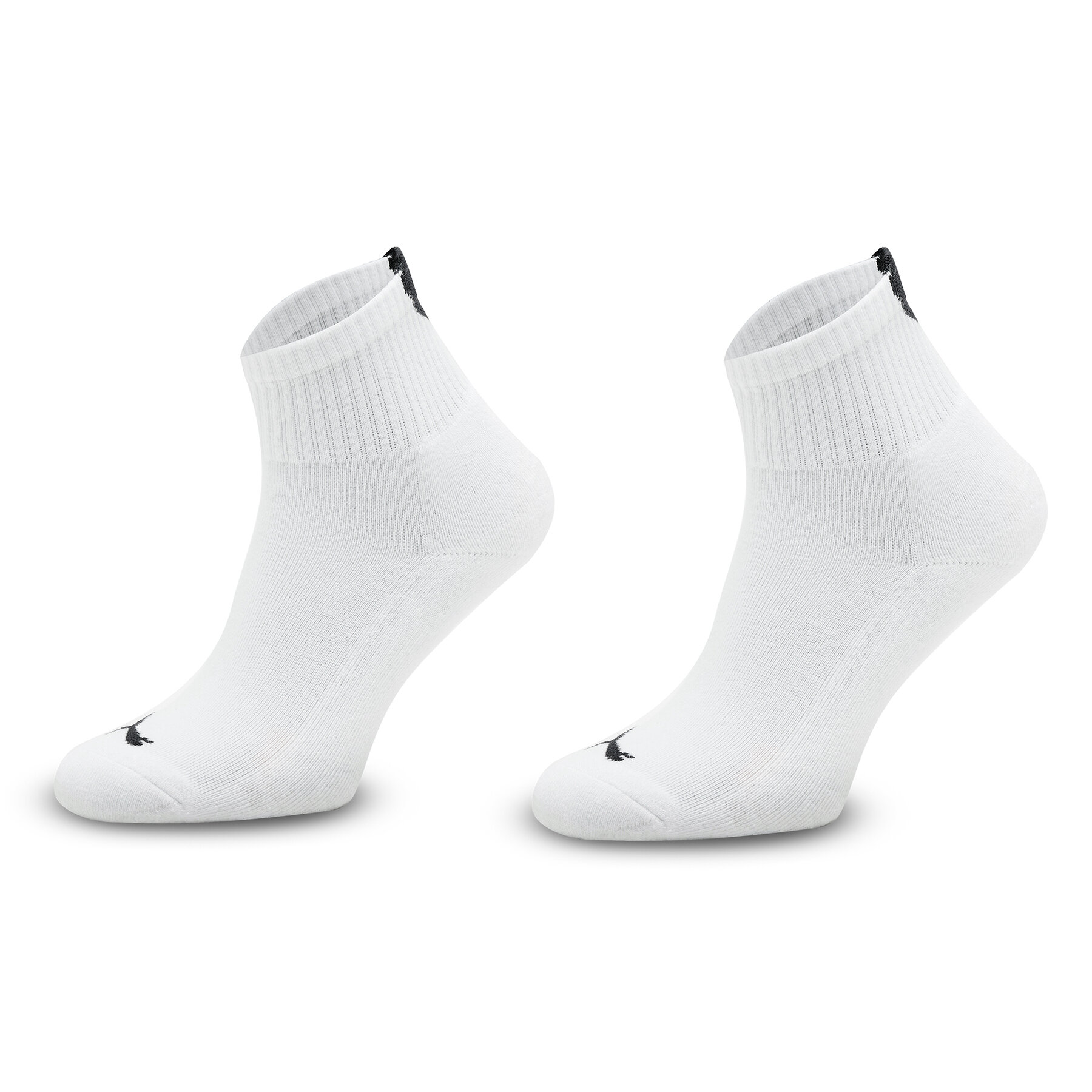 Set od 2 para niskih ženskih čarapa Puma Women Heart Short Sock 2P 938020 White / Black 01