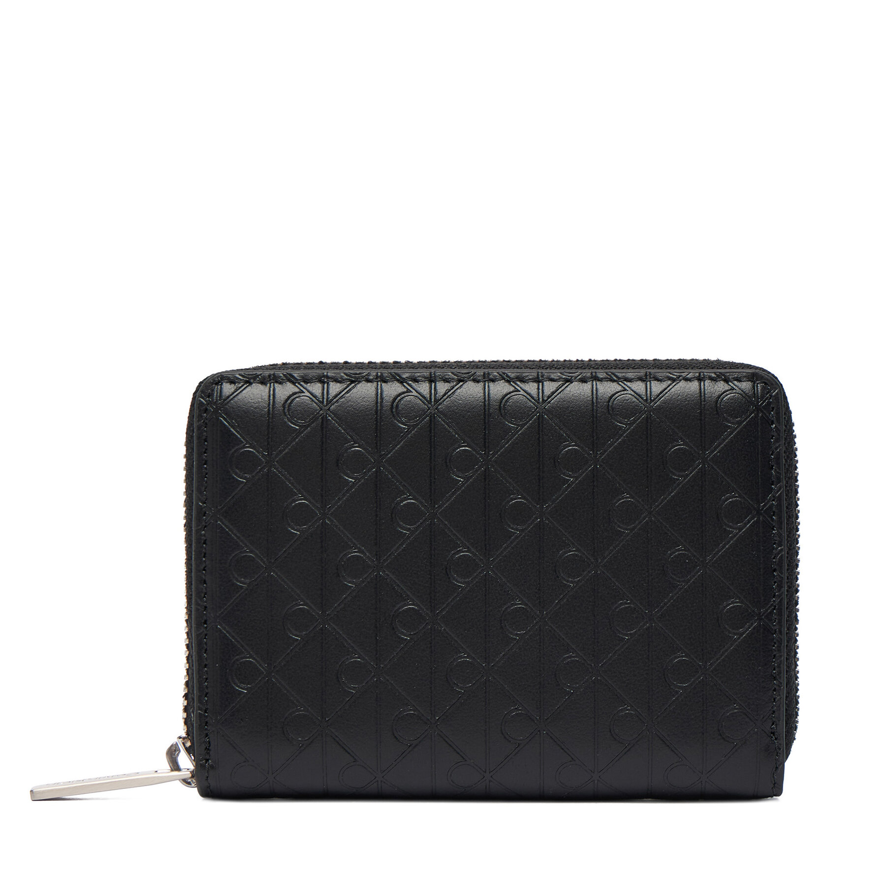 Pénztárca Calvin Klein Emblem Emboss Zip Coin Pouch LV04D1087G Fekete