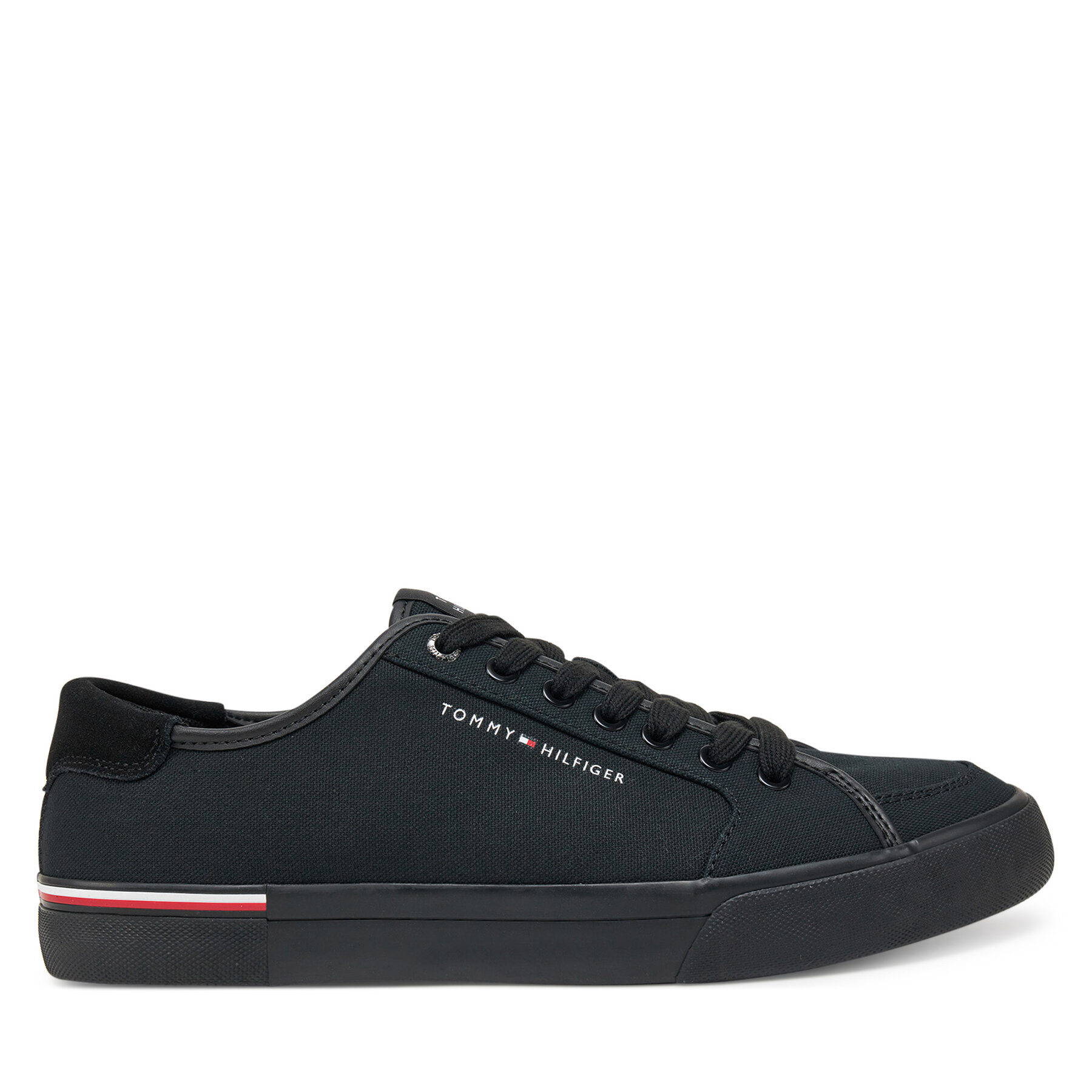 Гуменки Tommy Hilfiger Core Corporate Vulc Canvas FM0FM05398 Черен