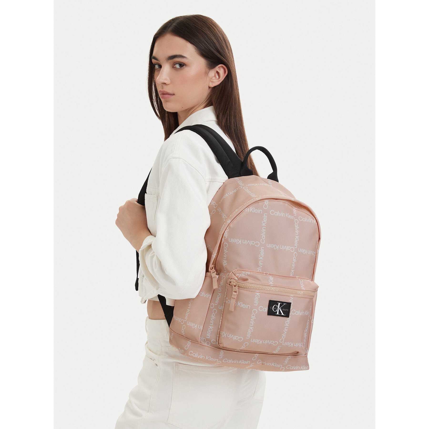 Nahrbtnik Calvin Klein Jeans City Grid Aop IU0IU00711 Roza