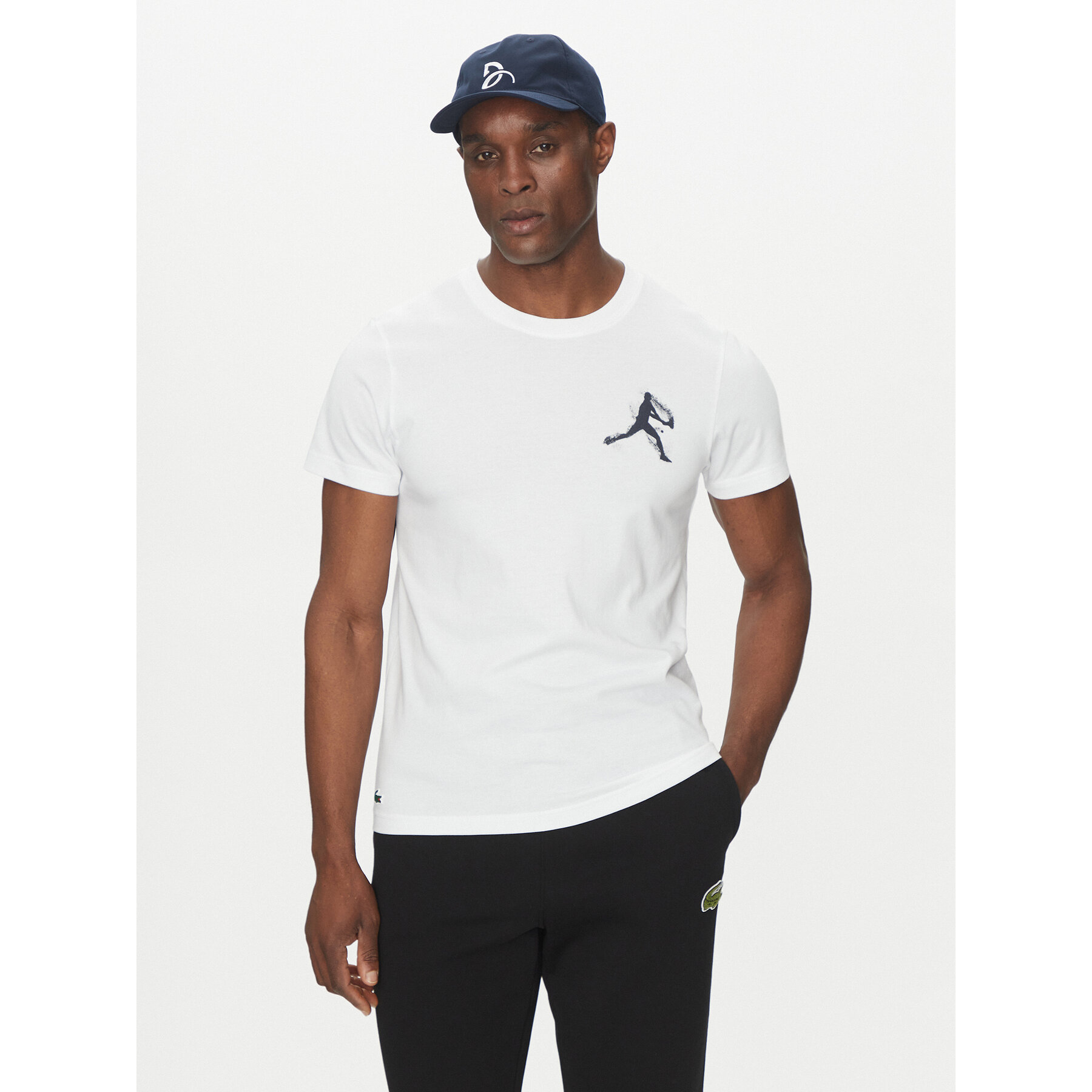 Lacoste Komplet majice in kape TH1044 Bela Regular Fit