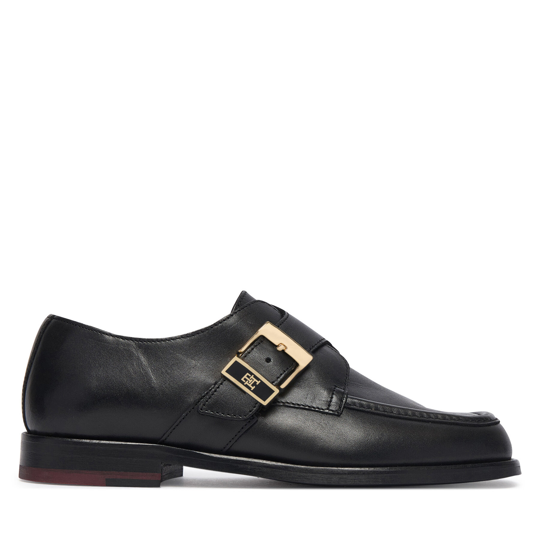 Обувки Tommy Hilfiger Th Buckle Moc Toe Loafers FW0FW09536 Черен