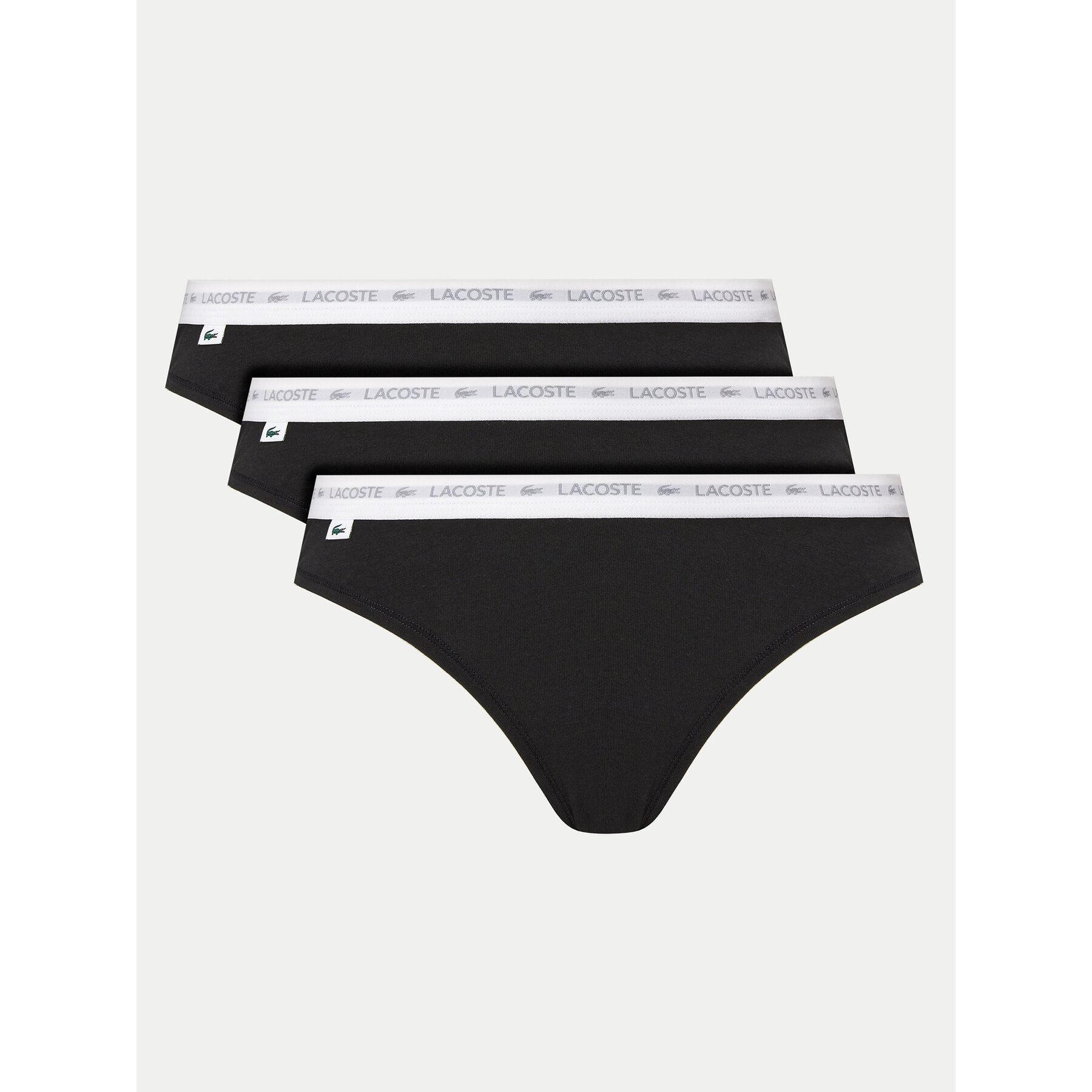 Lacoste Lacoste Σετ 3 τεμάχια σλιπ κλασικά 8F1338 Μαύρο