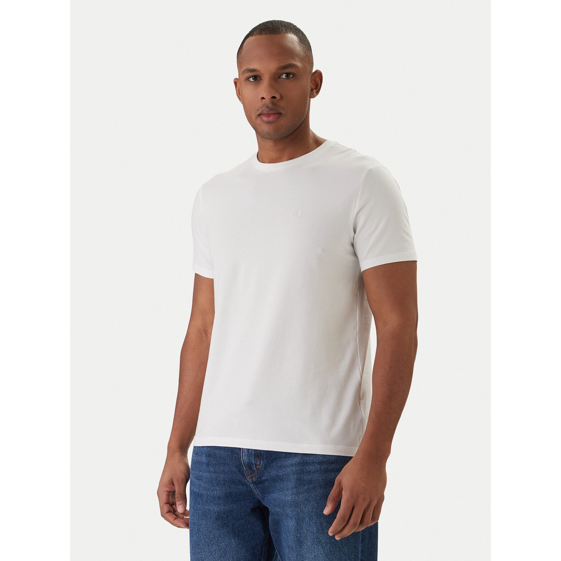 Calvin Klein T-Shirt LV04LC240G Weiß Slim Fit