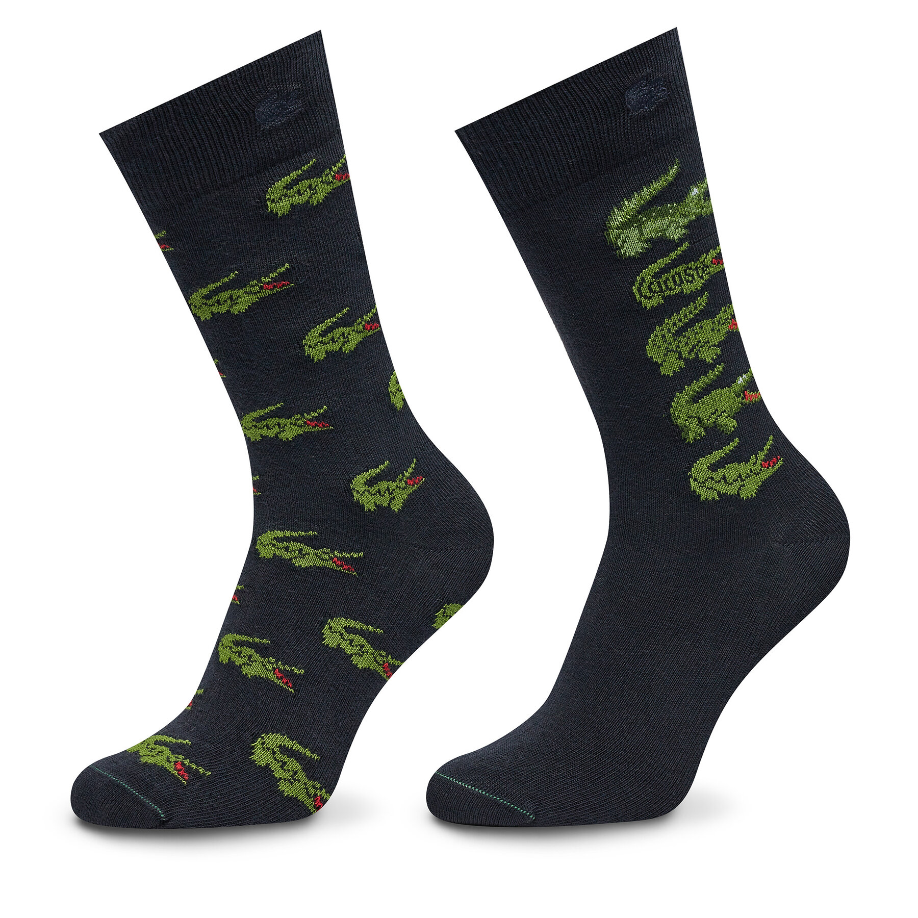 Lot de 2 paires de chaussettes hautes homme Lacoste RA1513 Bleu marine