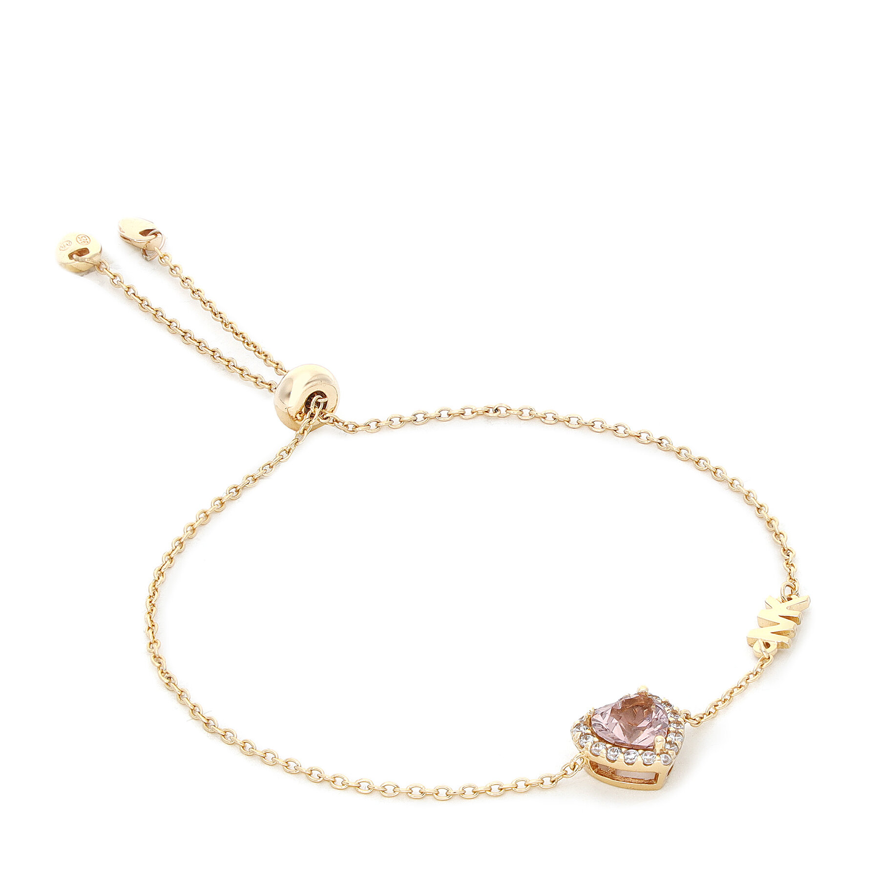 Damska Bransoletka Michael Kors Złoty Bril Heart Sldr MKC1518A2791