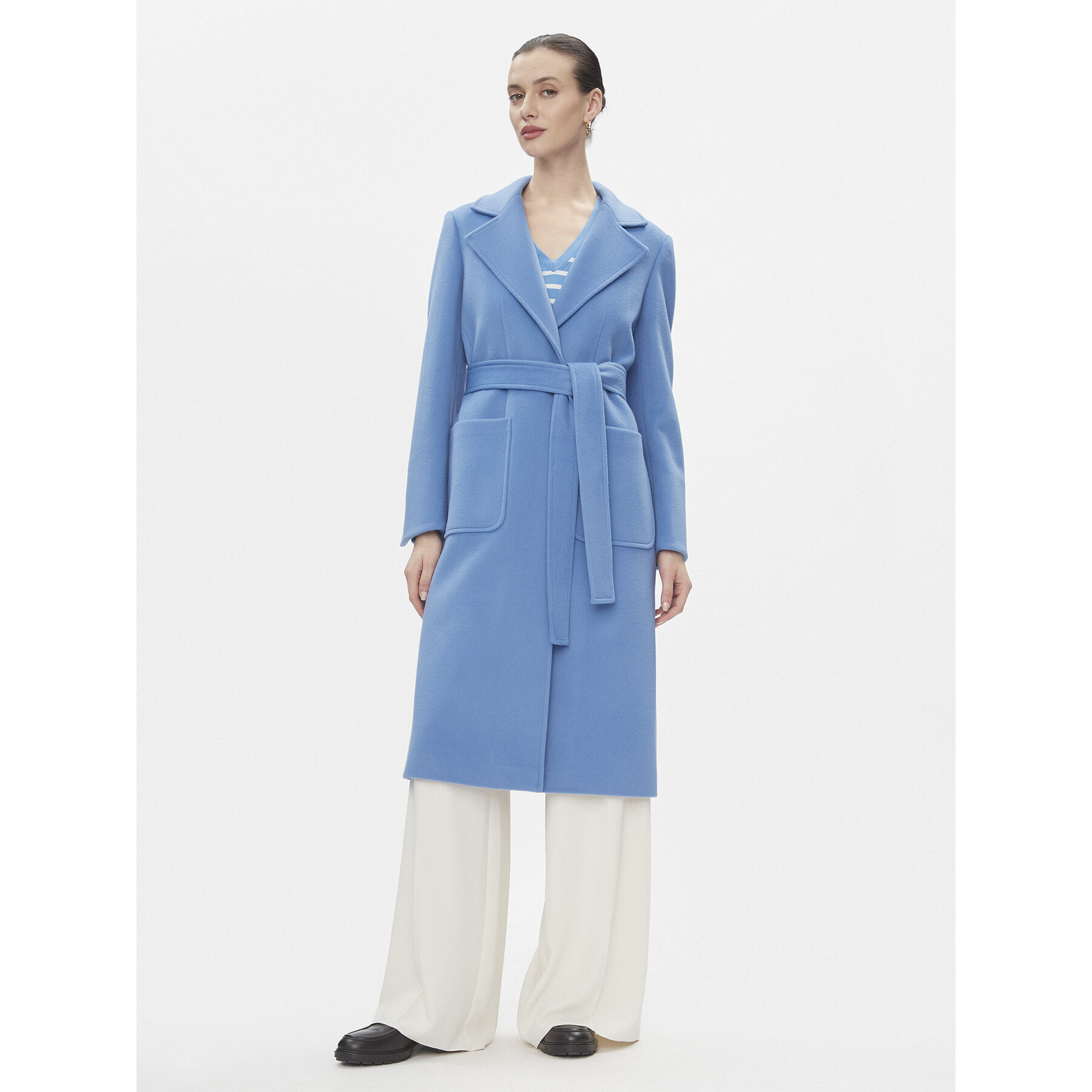 MAX&Co. Wollmantel Runaway1 Blau Regular Fit