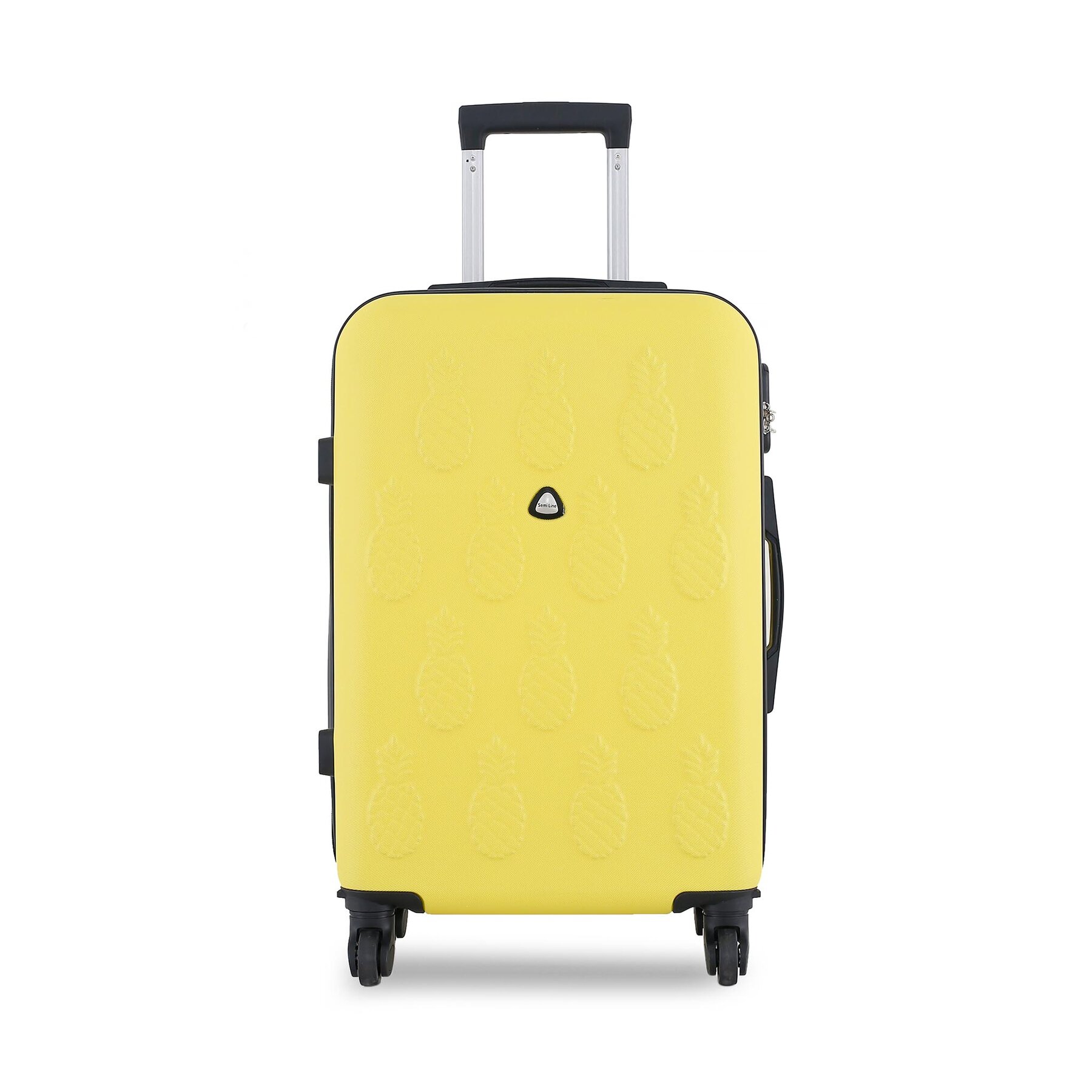 Semi Line Μεγάλη Βαλίτσα Semi Line T5619-6 Κίτρινο