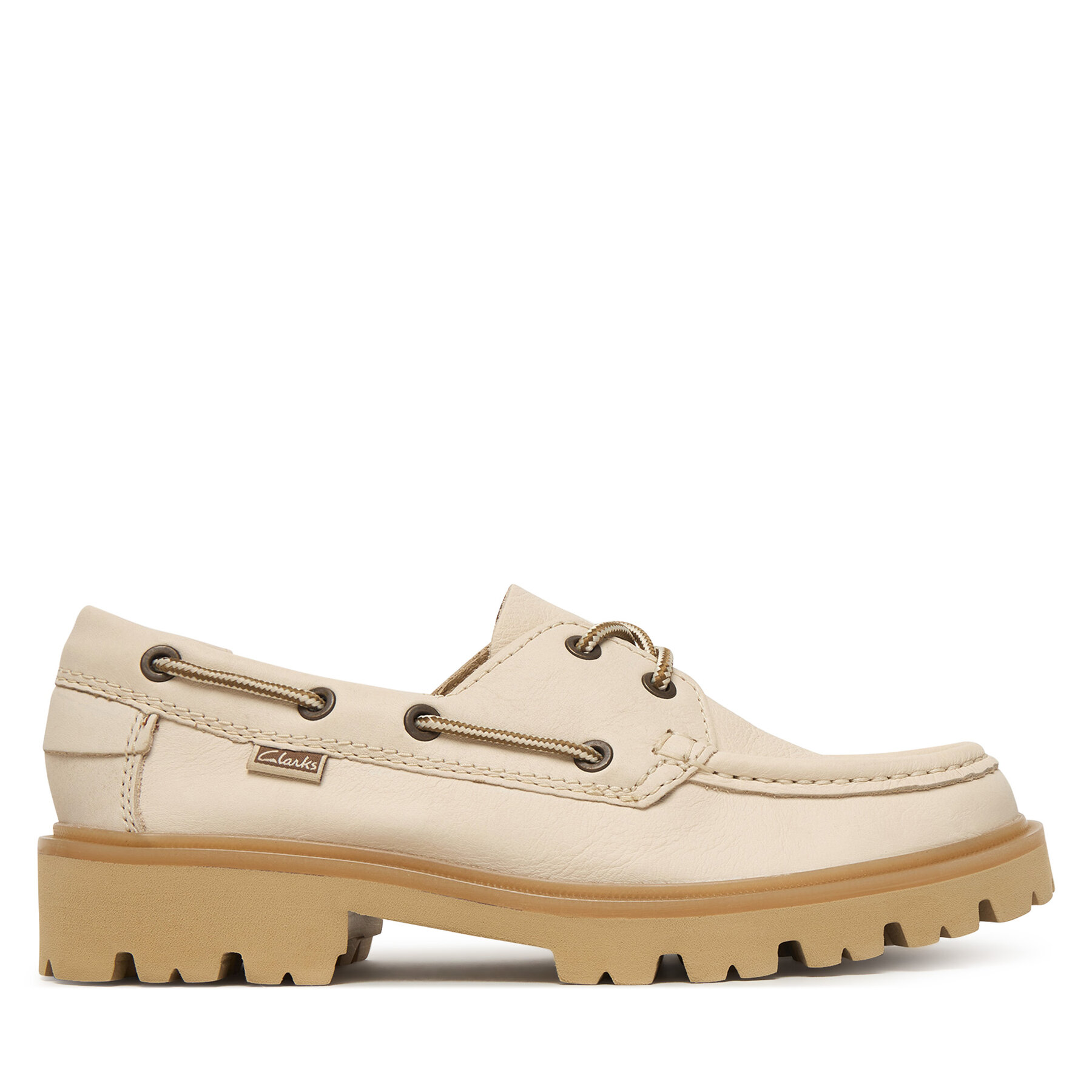 Tenisice Clarks Cleyhill Boat. 26187841 Écru