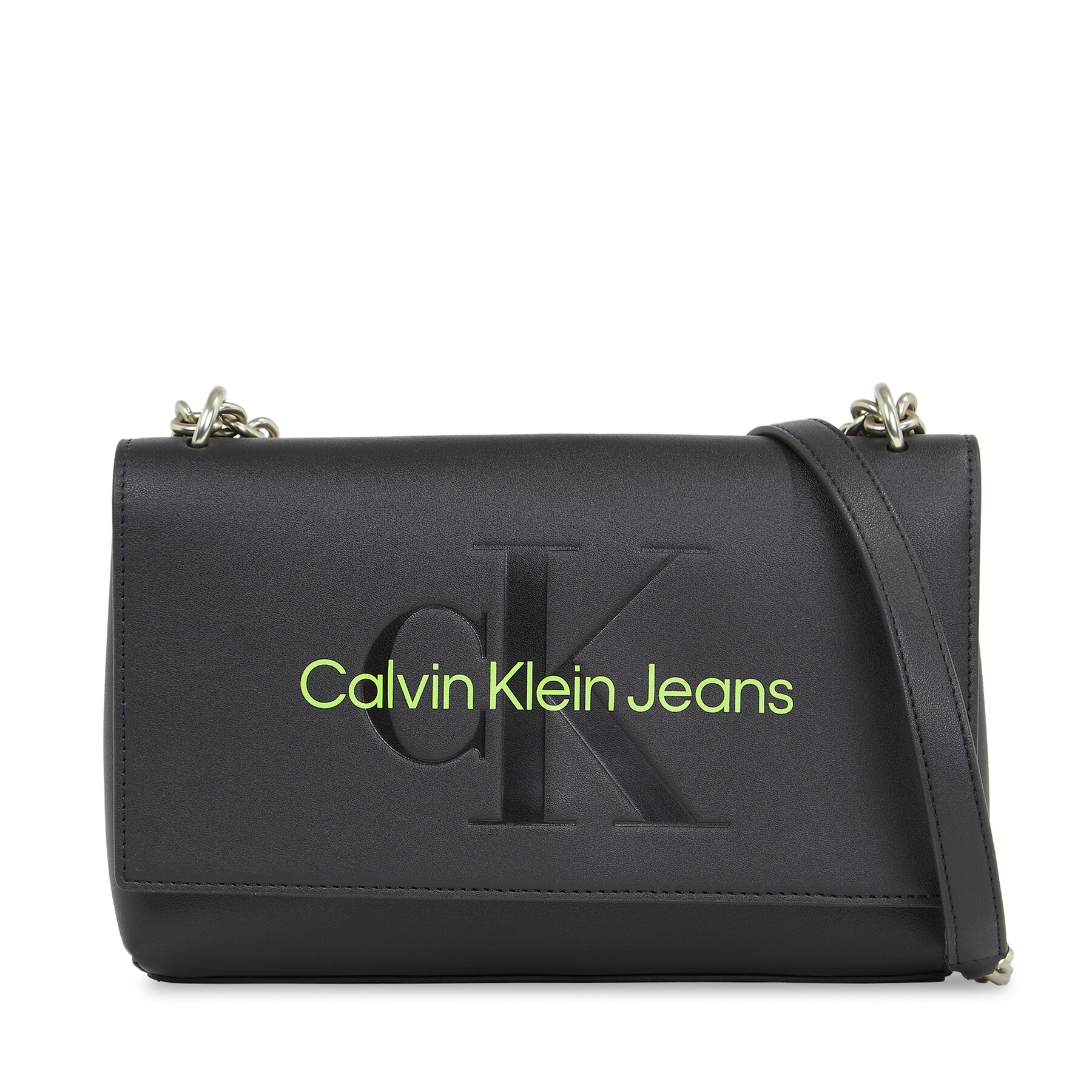 Calvin Klein Jeans Τσάντα Calvin Klein Jeans Sculpted Ew Flap Conv25 Mono K60K611866 Μαύρο