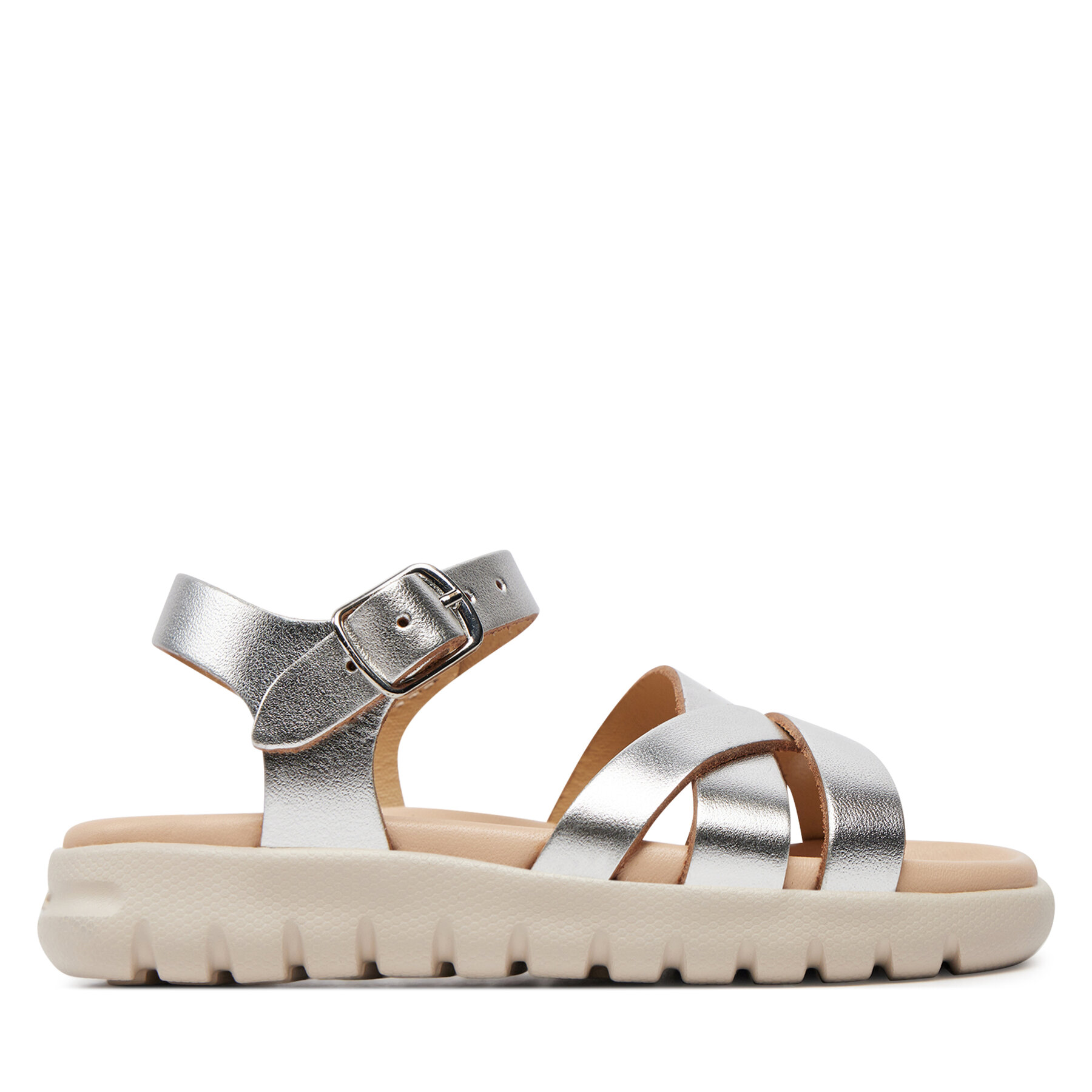 Basutės Geox J Sandal Soleima Gir J45GSA 000CF C1007 M Sidabrinė