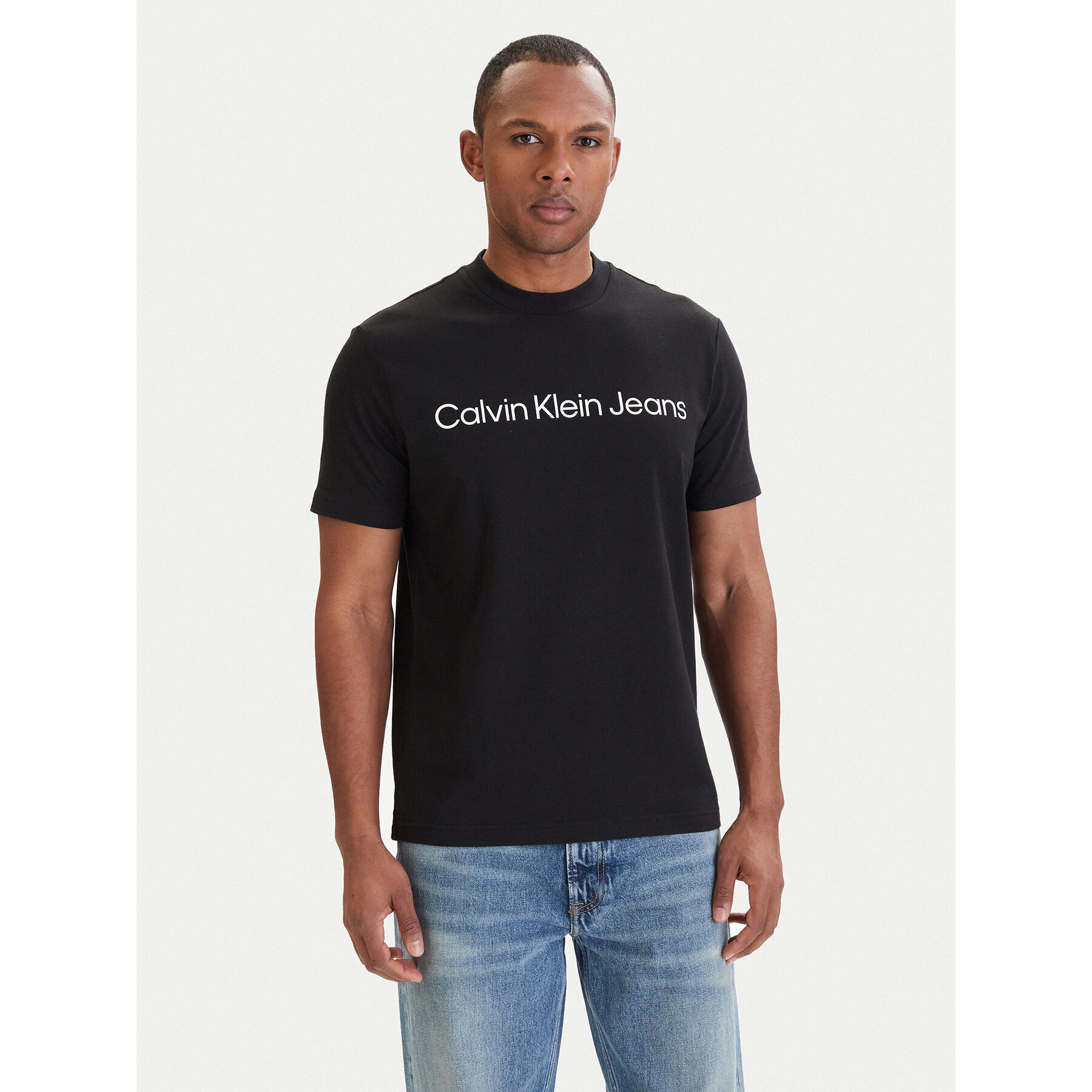 Calvin Klein Jeans T-Shirt LV04RAB810 Schwarz Regular Fit