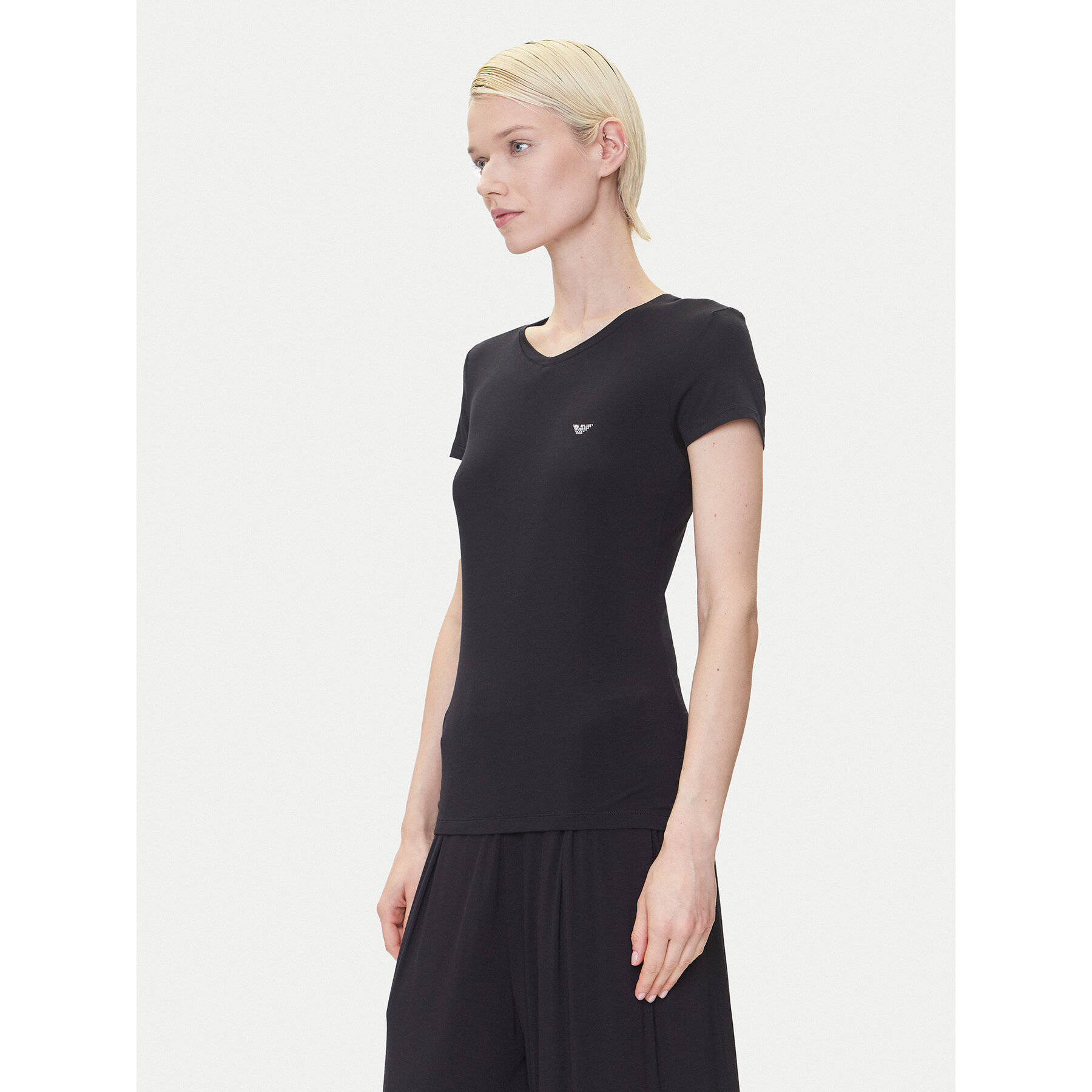 Emporio Armani Underwear T-Shirt EW000409 AF10889 UC001 Μαύρο Regular Fit