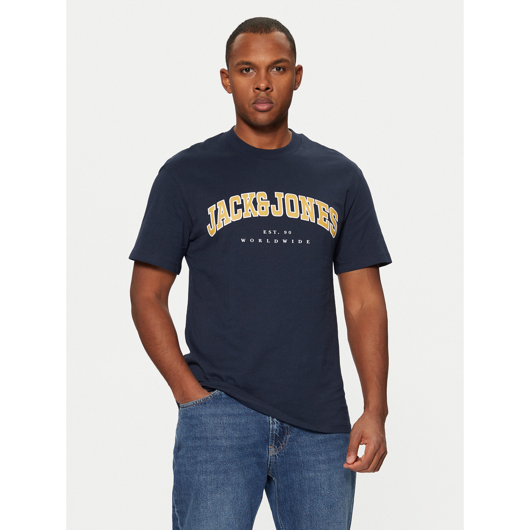 Jack & Jones T-shirt 12257579 Blu scuro Relaxed Fit