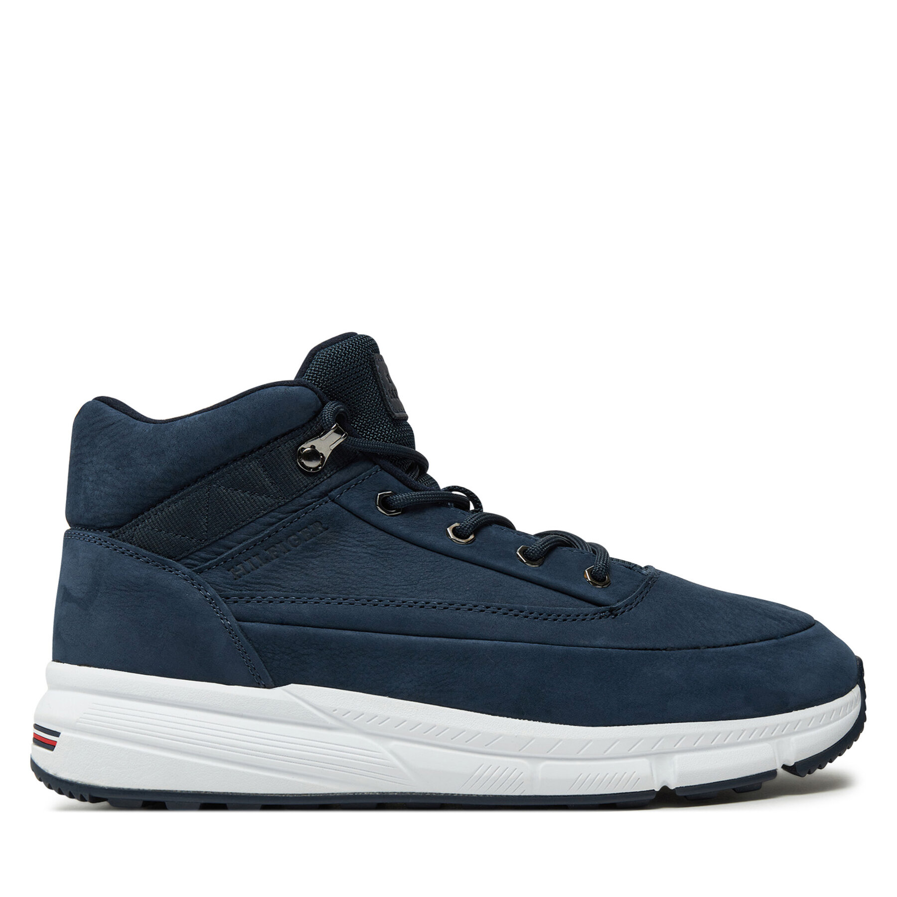 Męskie Sneakersy Tommy Hilfiger, Rozmiar 40 Granatowy Hilfiger Warm Nubuck Hybrid B FM0FM05189