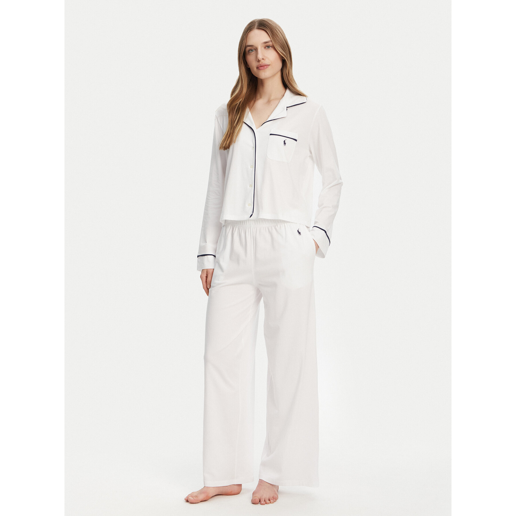Polo Ralph Lauren Polo Ralph Lauren Πιτζάμα 4P8002 Λευκό Relaxed Fit