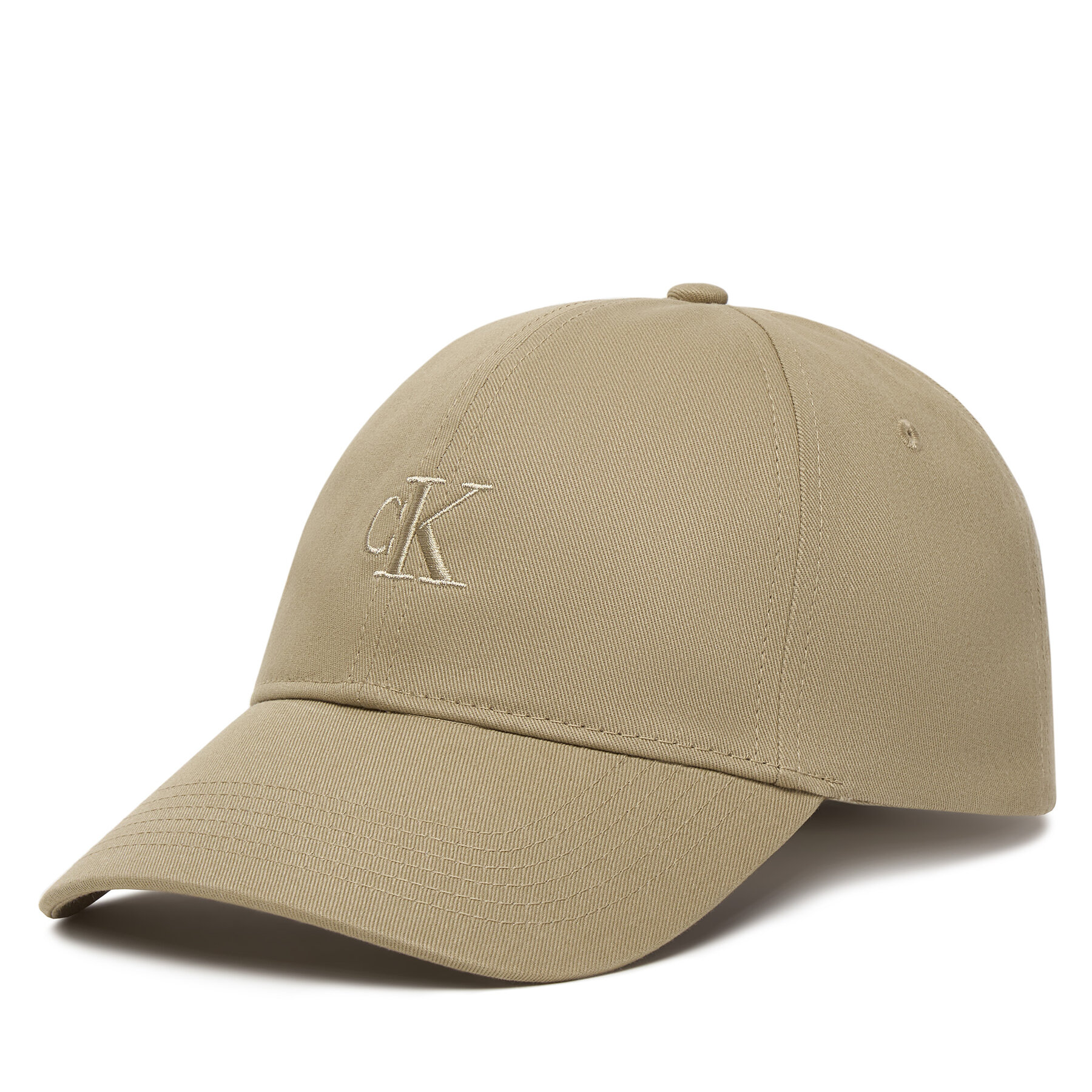Šilterica Calvin Klein Monogram Embroidery Baseball Cap LV04G5002G Bež