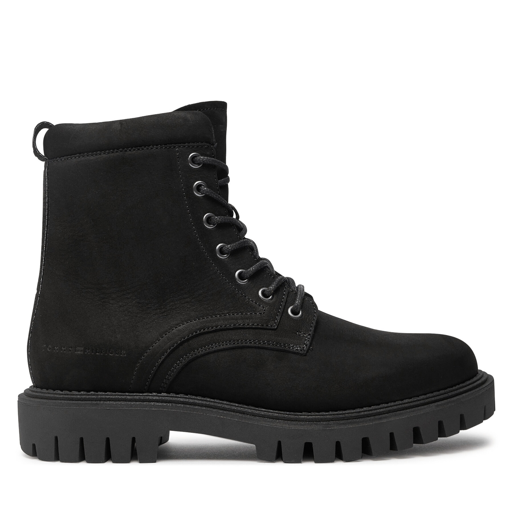 Туристически oбувки Tommy Hilfiger Casual Hilfiger Chunk Z Nbk Boot FM0FM05149 Черен