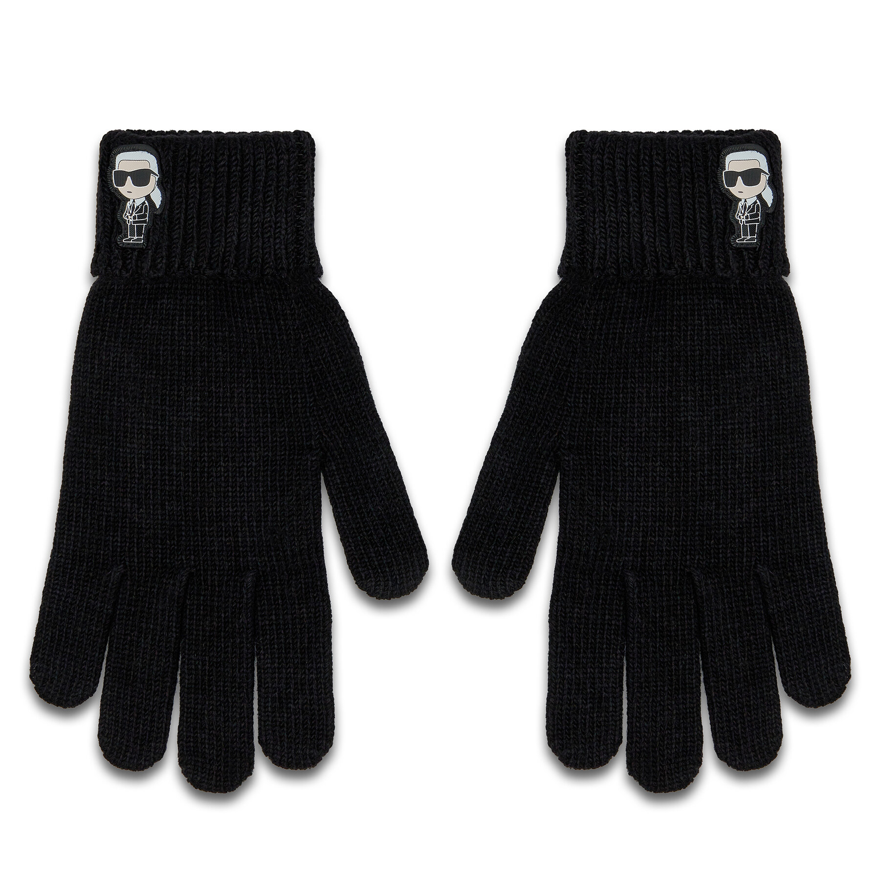 Damenhandschuhe KARL LAGERFELD 236W3608 Schwarz, Größe L